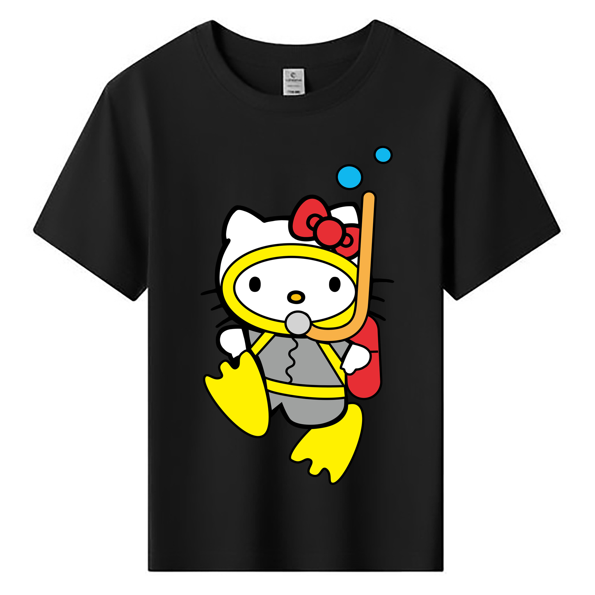 （画像用） Hello Kitty ハローキティ 綿100％キッズTシャツ（フロントプリント）