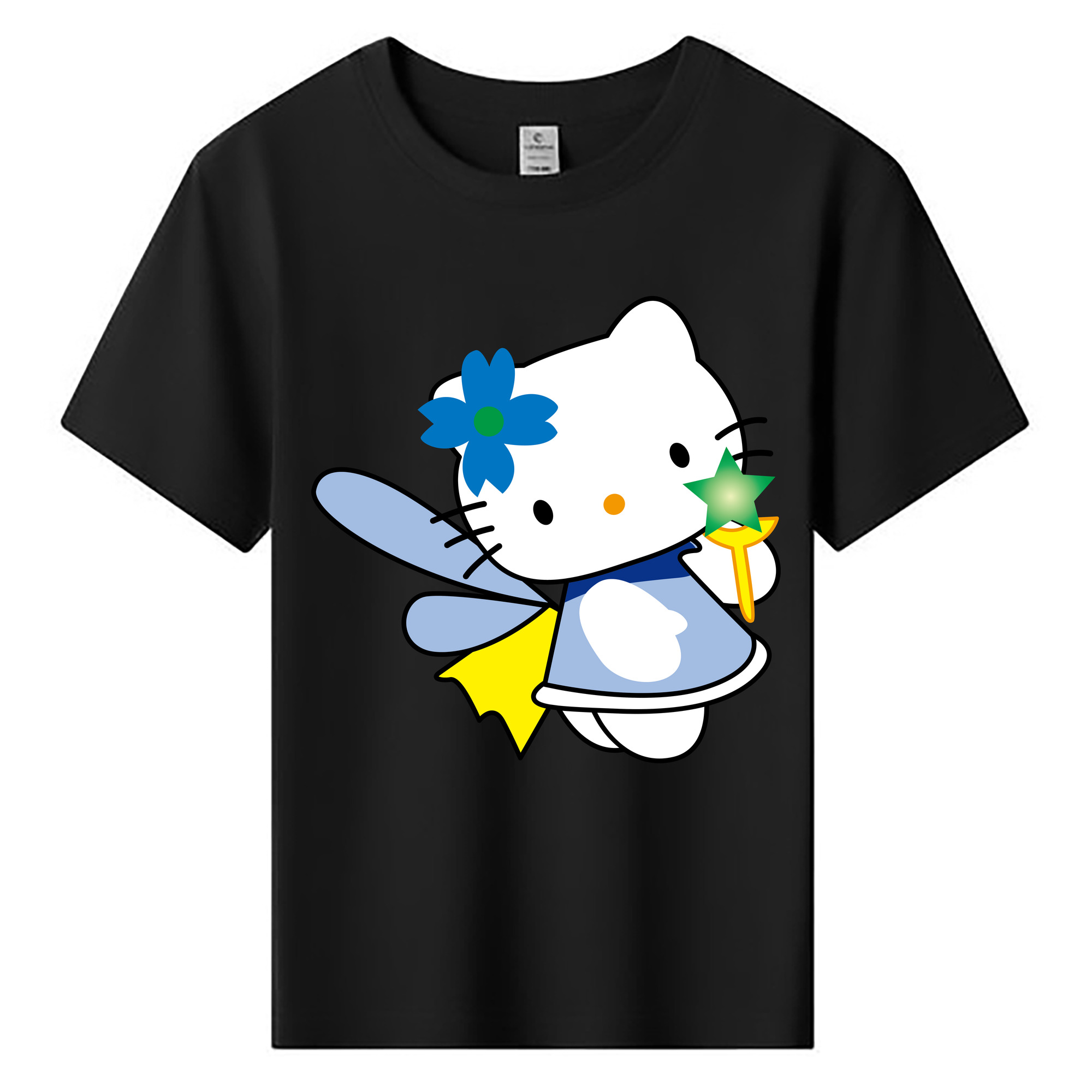 （画像用） Hello Kitty ハローキティ 綿100％キッズTシャツ（フロントプリント）