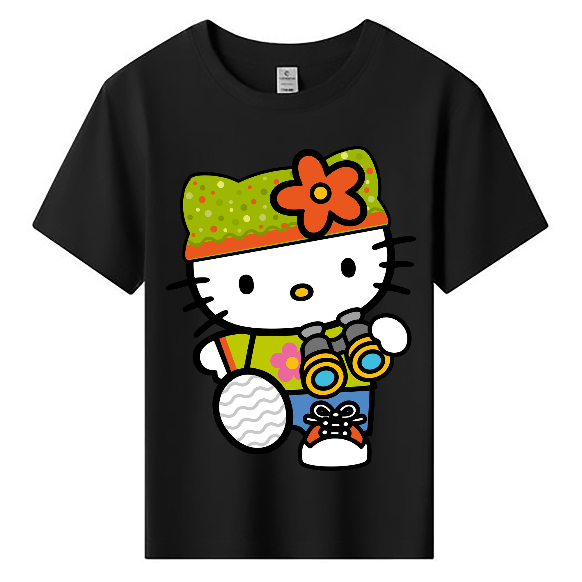 （画像用） Hello Kitty ハローキティ 綿100％キッズTシャツ（フロントプリント）