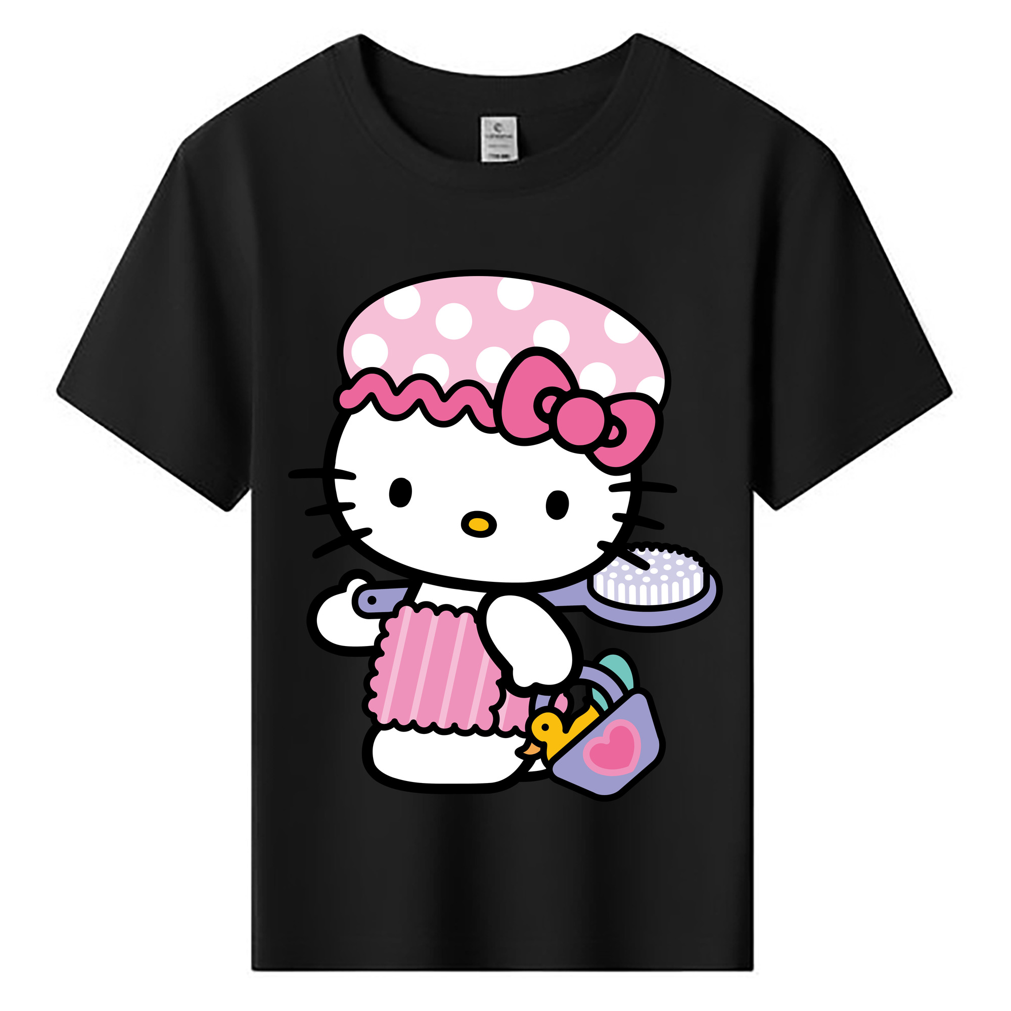 （画像用） Hello Kitty ハローキティ 綿100％キッズTシャツ（フロントプリント）