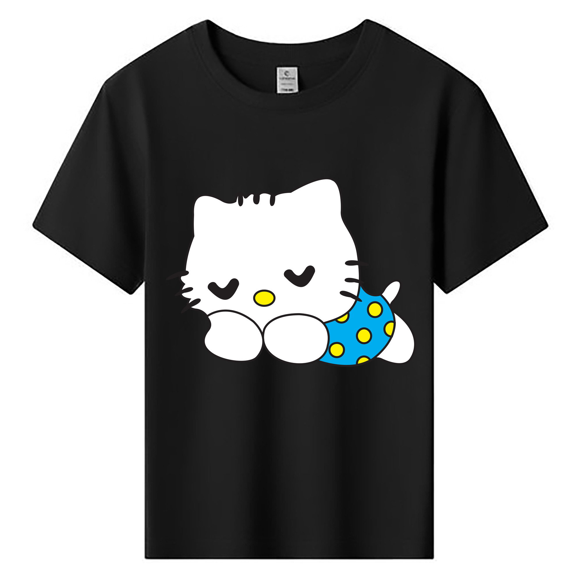 （画像用） Hello Kitty ハローキティ 綿100％キッズTシャツ（フロントプリント）