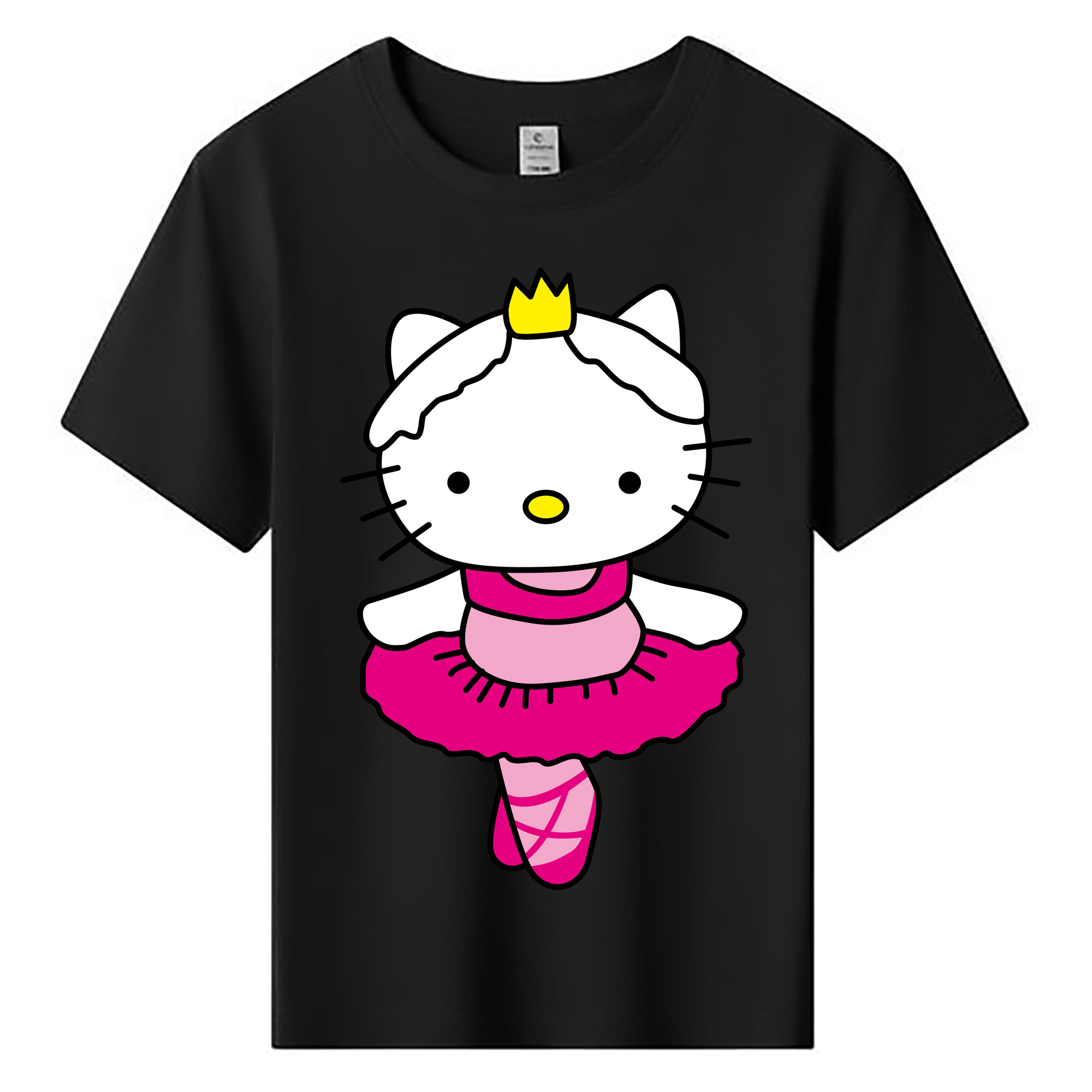 （画像用） Hello Kitty ハローキティ 綿100％キッズTシャツ（フロントプリント）