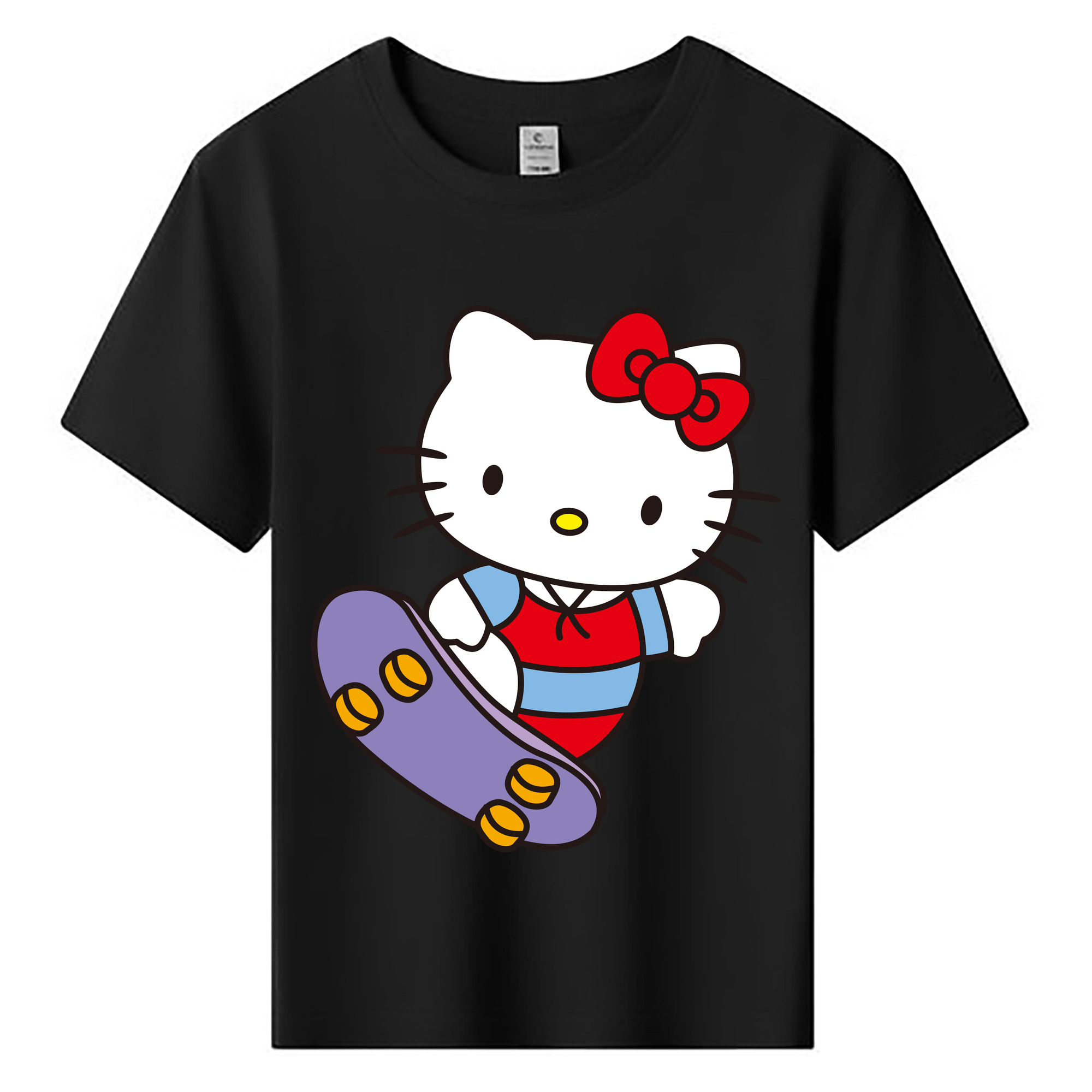 （画像用） Hello Kitty ハローキティ 綿100％キッズTシャツ（フロントプリント）