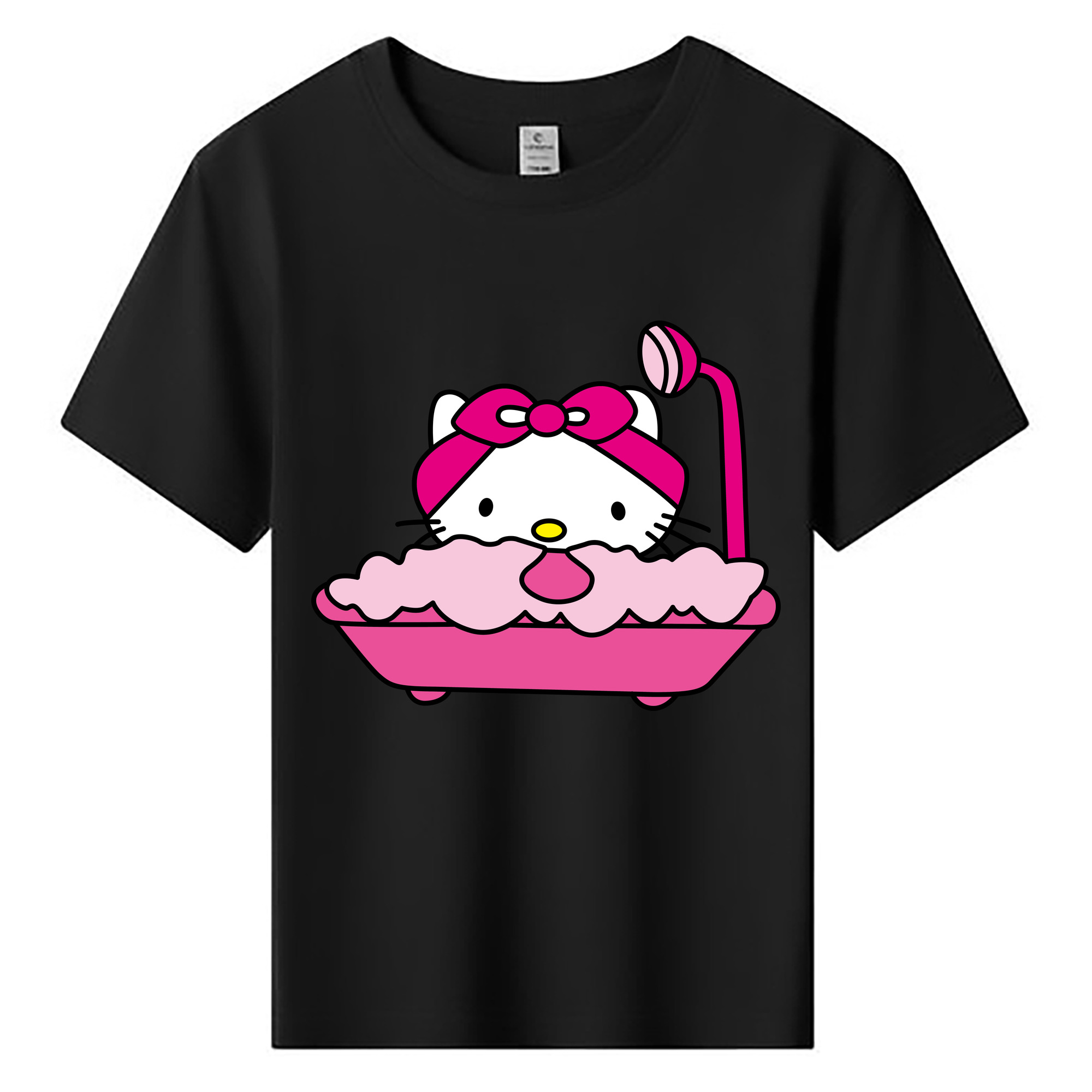 （画像用） Hello Kitty ハローキティ 綿100％キッズTシャツ（フロントプリント）