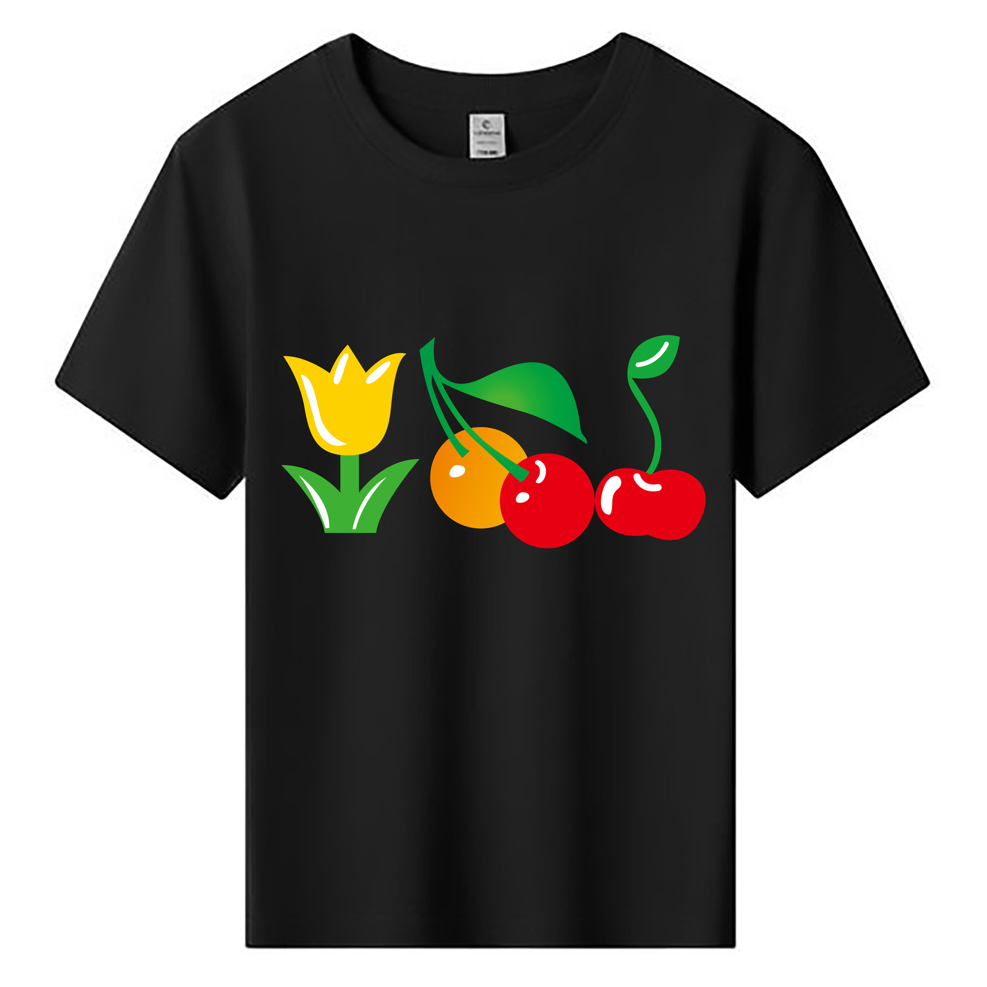 （画像用） Hello Kitty ハローキティ 綿100％キッズTシャツ（フロントプリント）