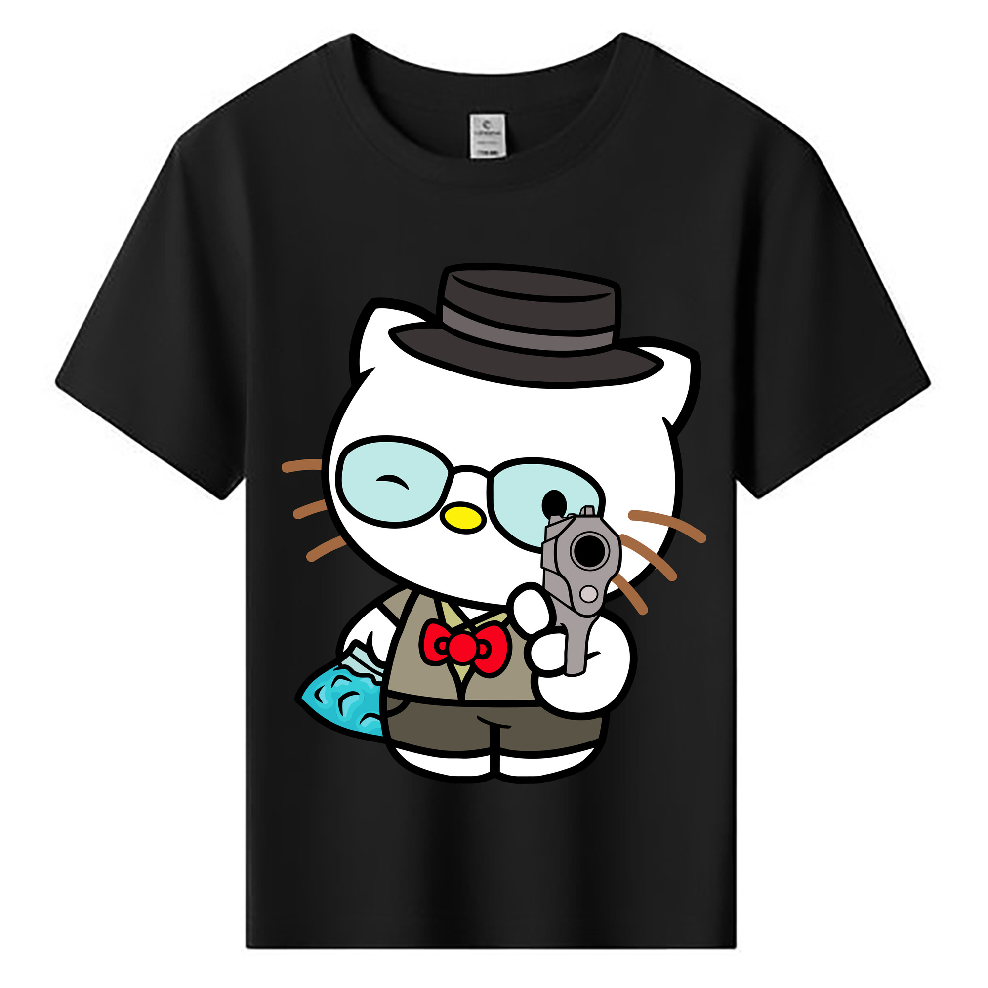 （画像用） Hello Kitty ハローキティ 綿100％キッズTシャツ（フロントプリント）