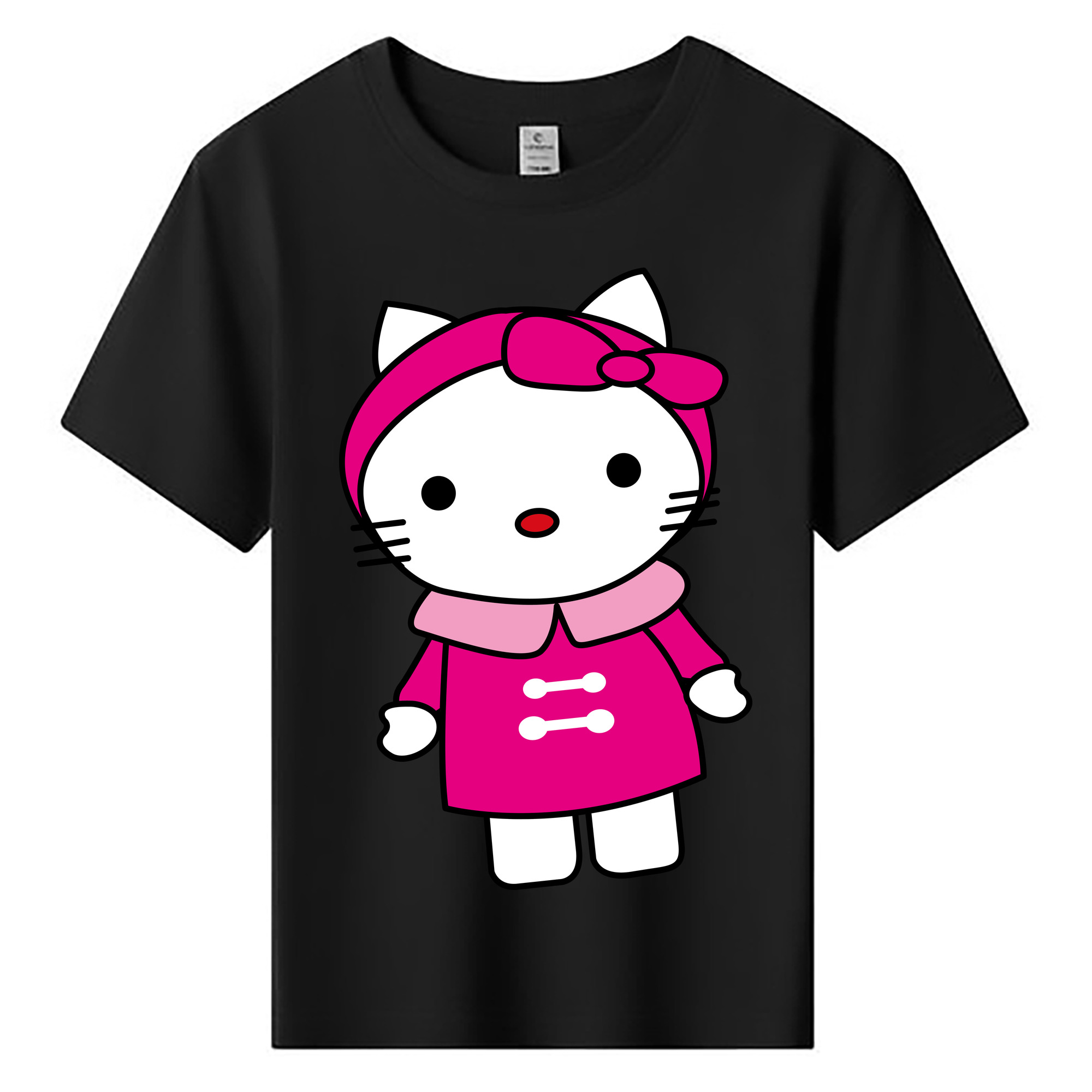 （画像用） Hello Kitty ハローキティ 綿100％キッズTシャツ（フロントプリント）