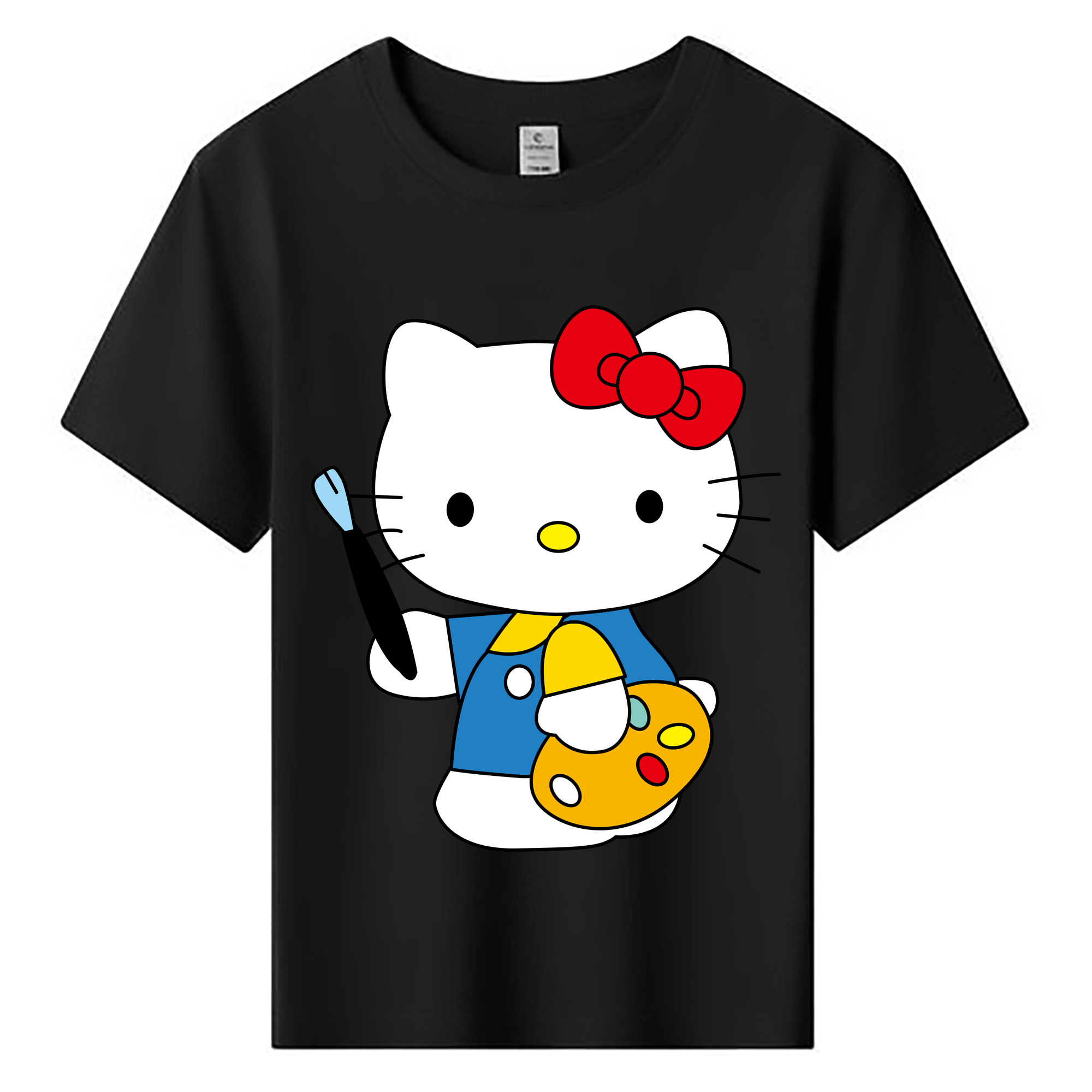 （画像用） Hello Kitty ハローキティ 綿100％キッズTシャツ（フロントプリント）