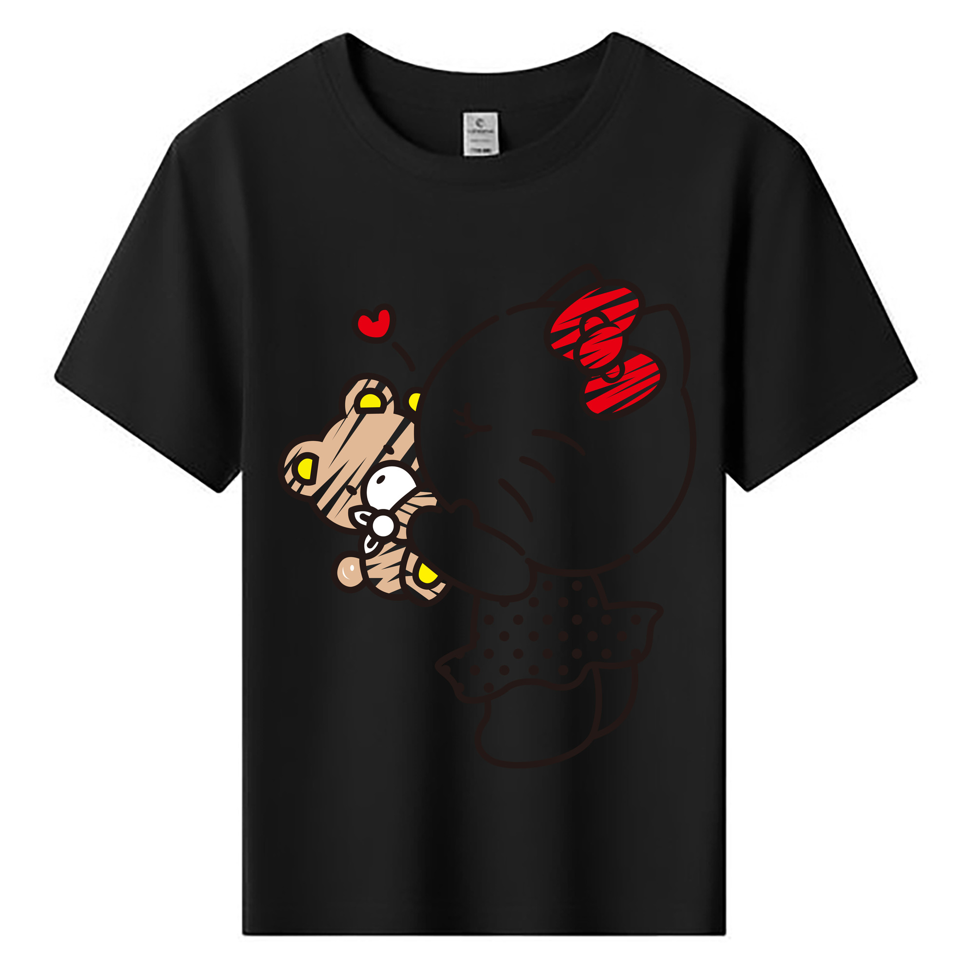 （画像用） Hello Kitty ハローキティ 綿100％キッズTシャツ（フロントプリント）