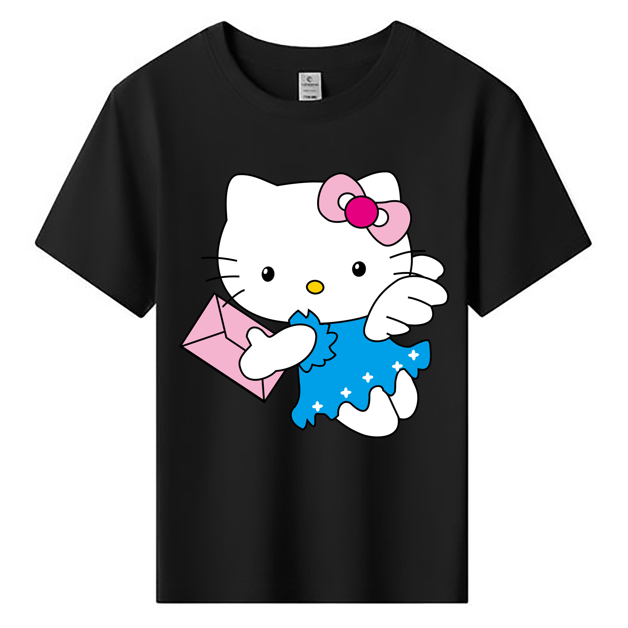 （画像用） Hello Kitty ハローキティ 綿100％キッズTシャツ（フロントプリント）