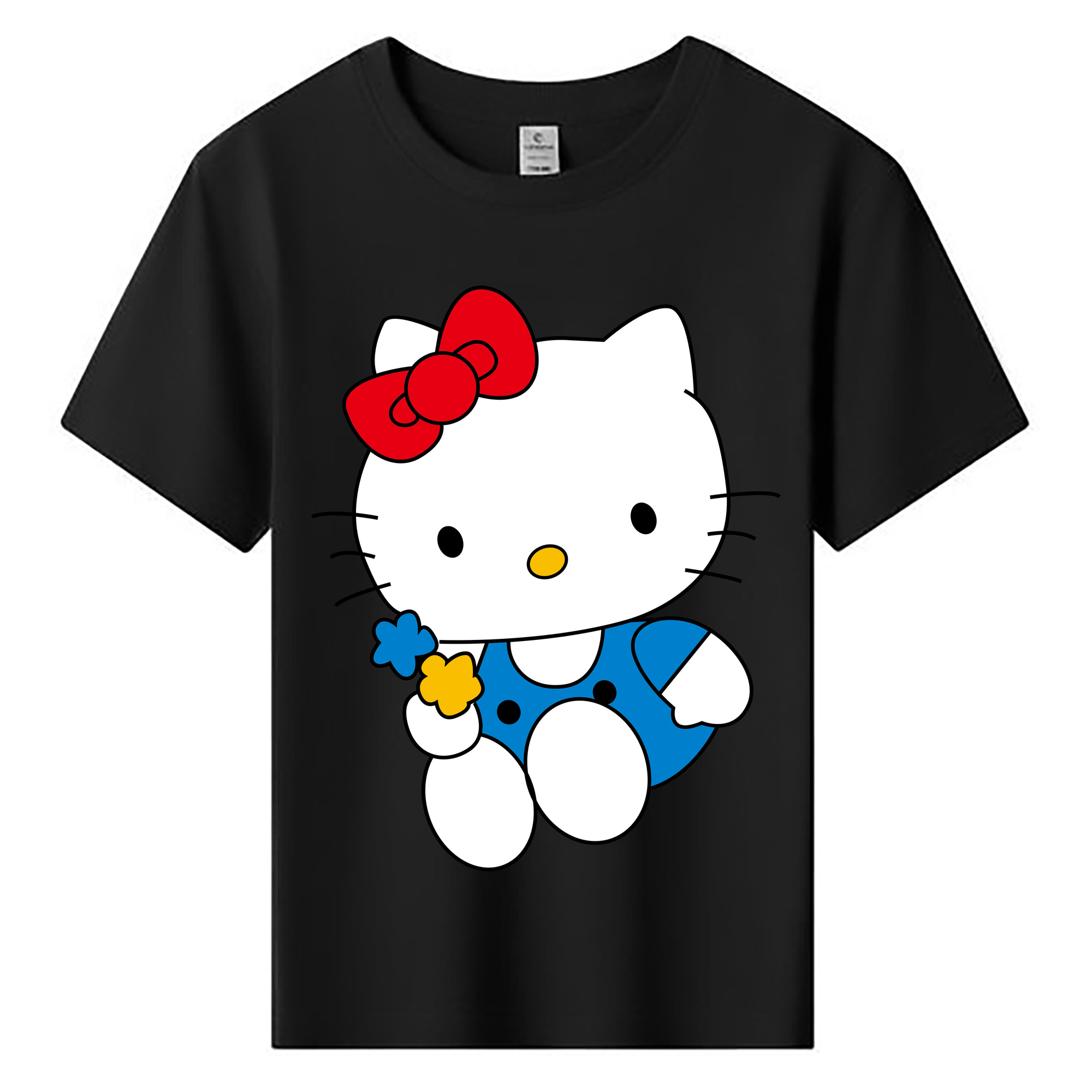 （画像用） Hello Kitty ハローキティ 綿100％キッズTシャツ（フロントプリント）