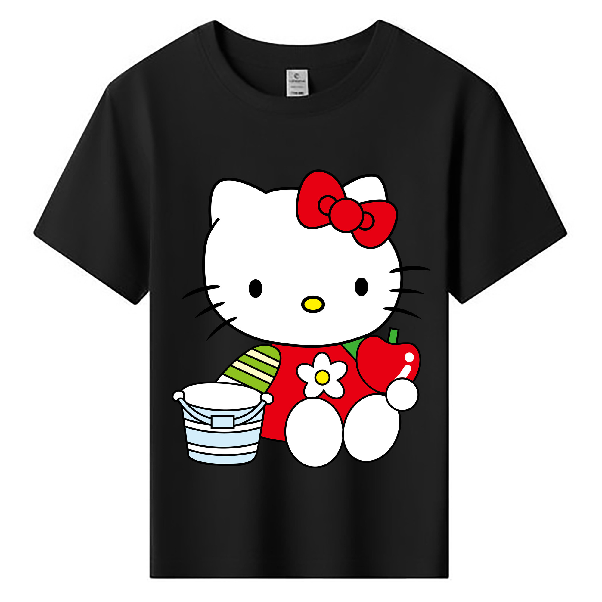 （画像用） Hello Kitty ハローキティ 綿100％キッズTシャツ（フロントプリント）