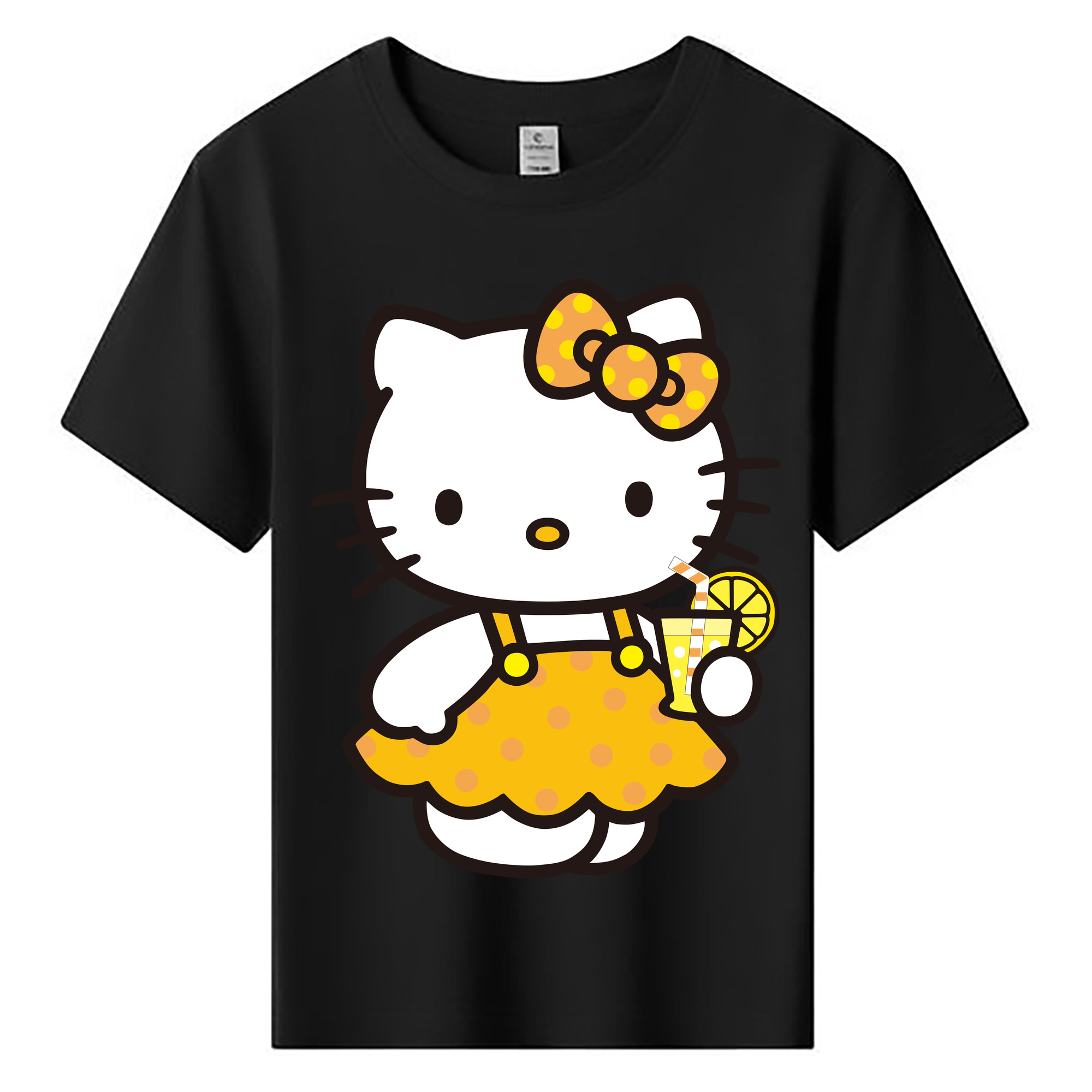 （画像用） Hello Kitty ハローキティ 綿100％キッズTシャツ（フロントプリント）
