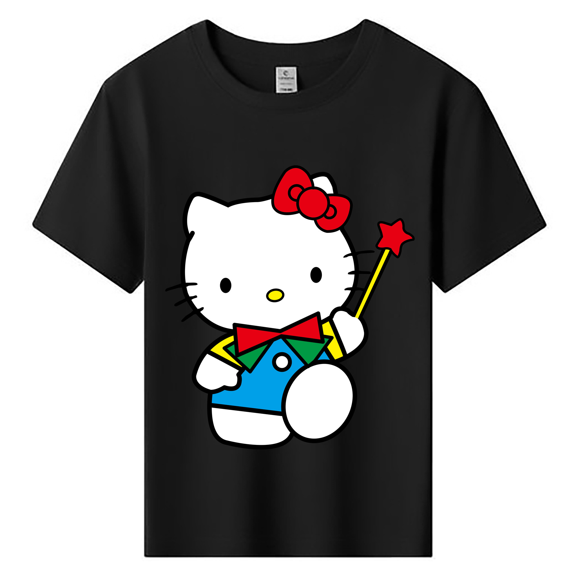 （画像用） Hello Kitty ハローキティ 綿100％キッズTシャツ（フロントプリント）
