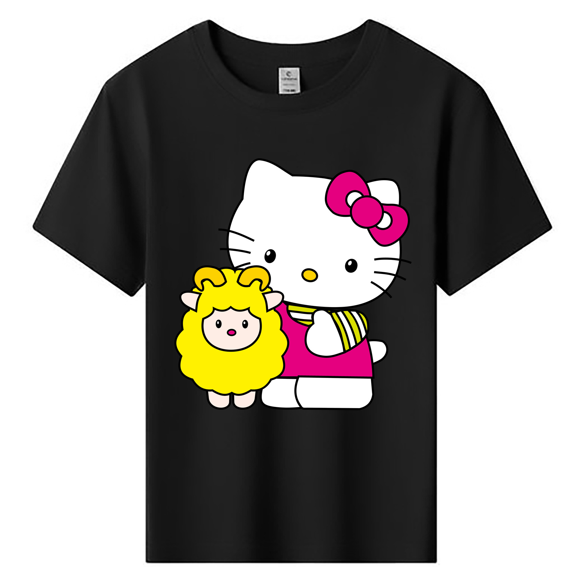 （画像用） Hello Kitty ハローキティ 綿100％キッズTシャツ（フロントプリント）