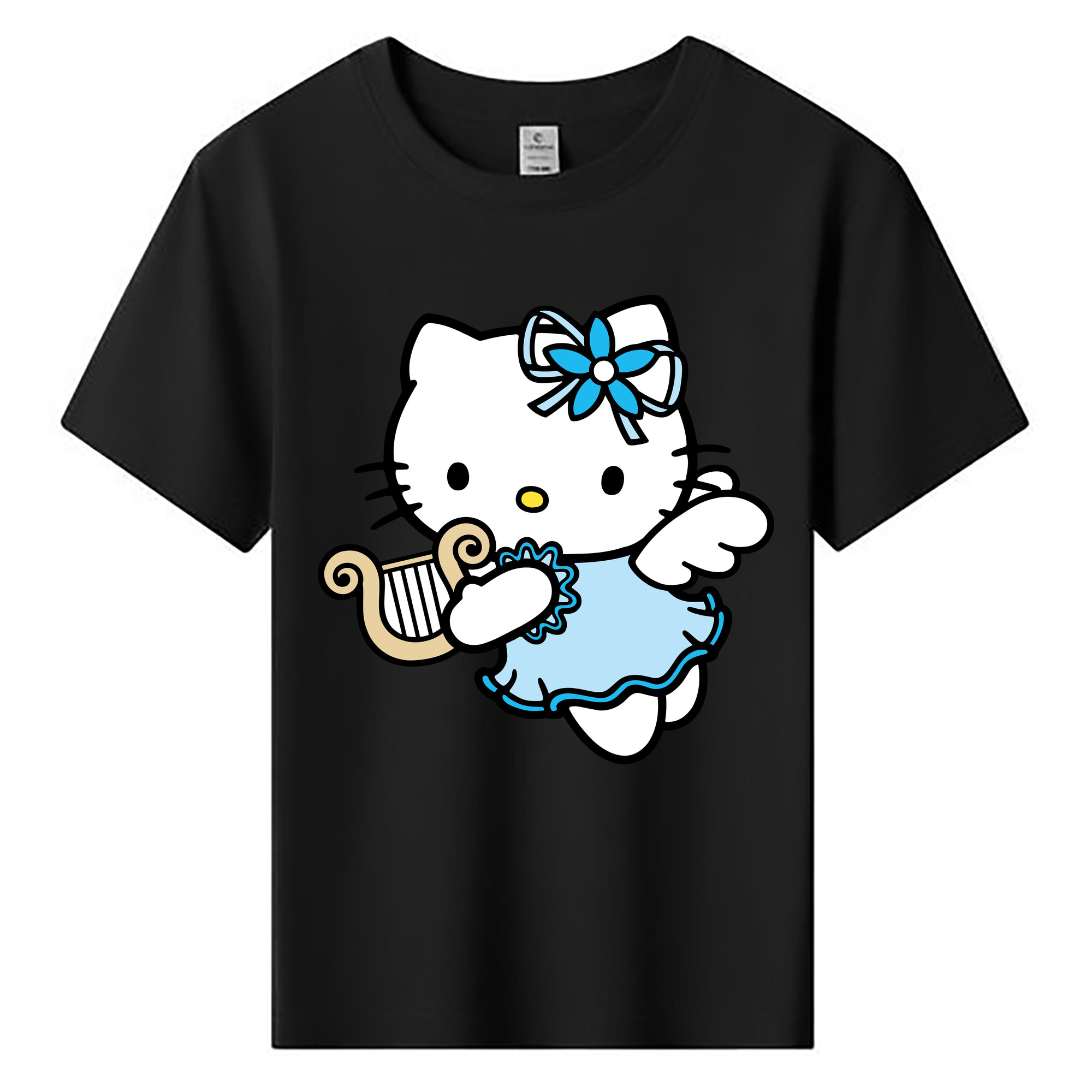 （画像用） Hello Kitty ハローキティ 綿100％キッズTシャツ（フロントプリント）