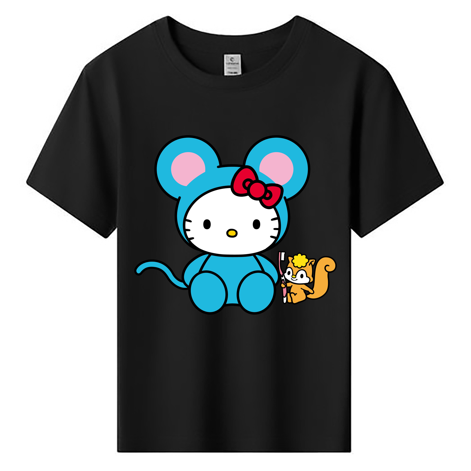 （画像用） Hello Kitty ハローキティ 綿100％キッズTシャツ（フロントプリント）