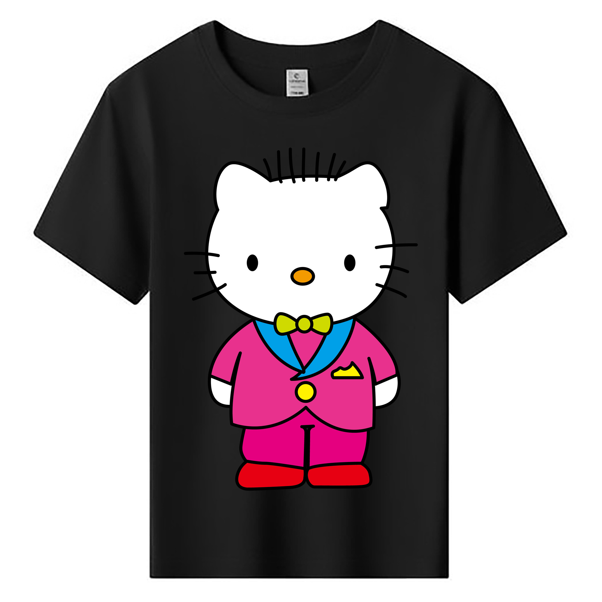 （画像用） Hello Kitty ハローキティ 綿100％キッズTシャツ（フロントプリント）