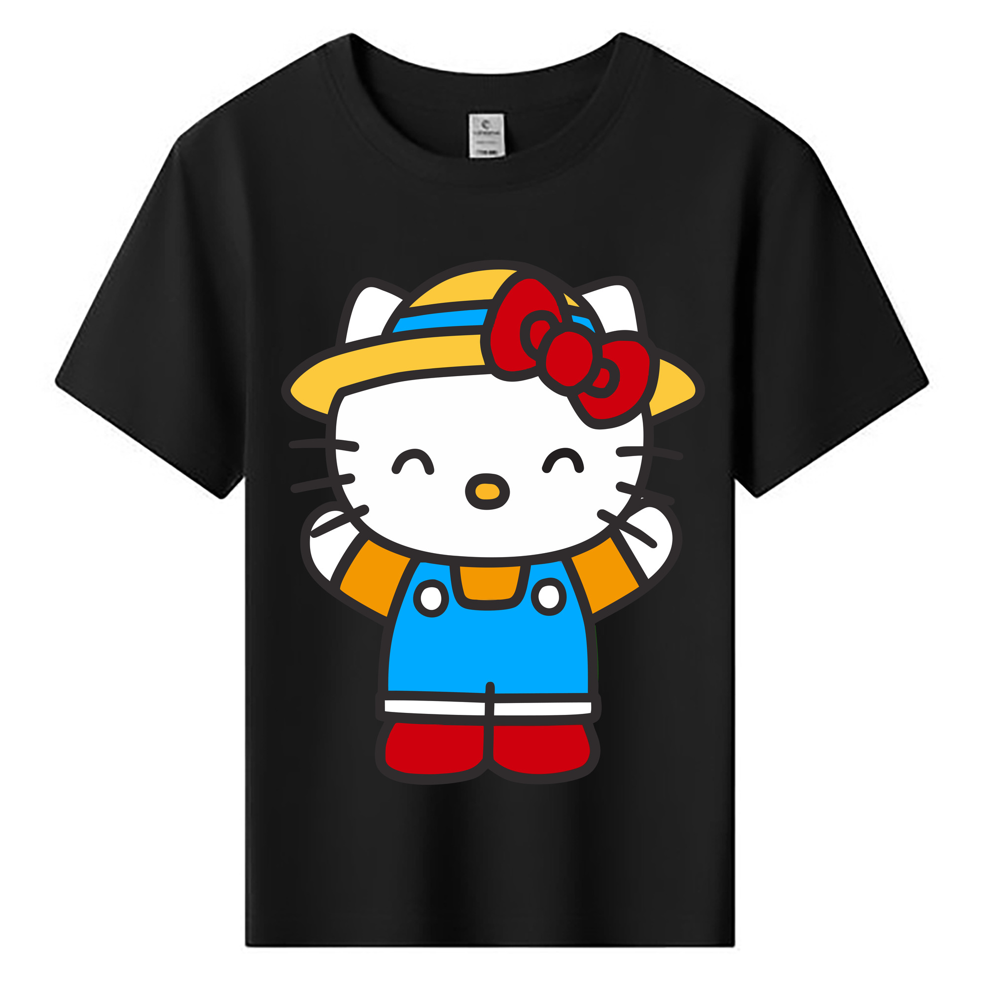 （画像用） Hello Kitty ハローキティ 綿100％キッズTシャツ（フロントプリント）
