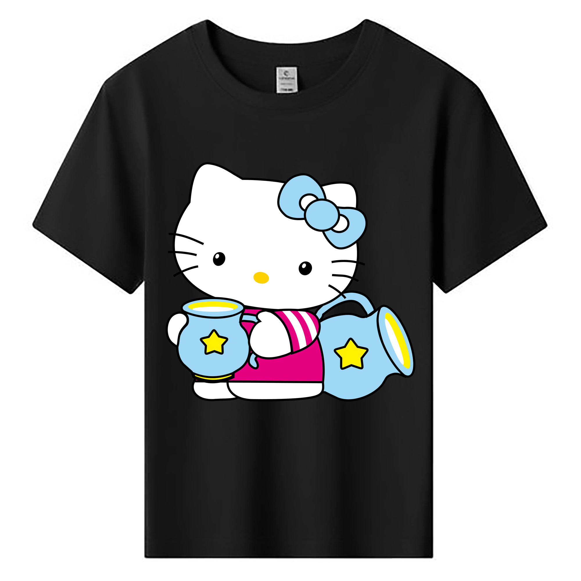 （画像用） Hello Kitty ハローキティ 綿100％キッズTシャツ（フロントプリント）