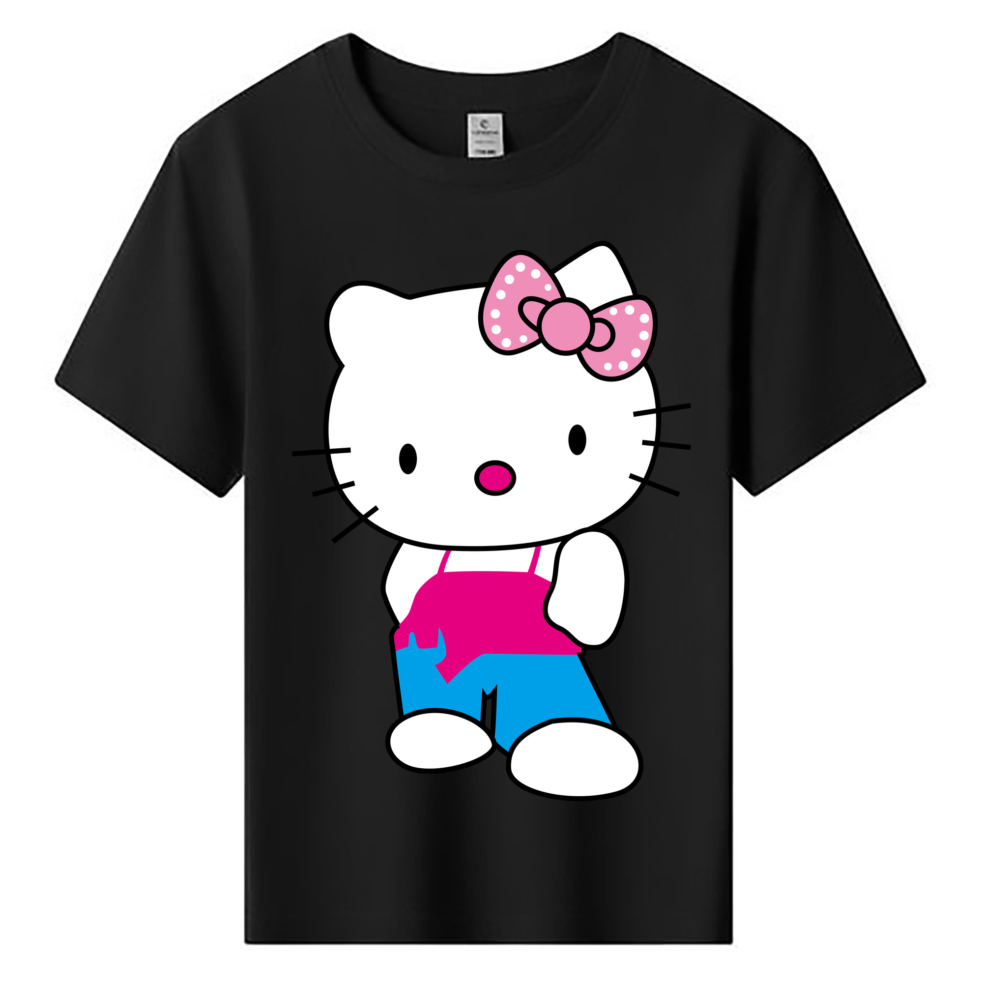 （画像用） Hello Kitty ハローキティ 綿100％キッズTシャツ（フロントプリント）