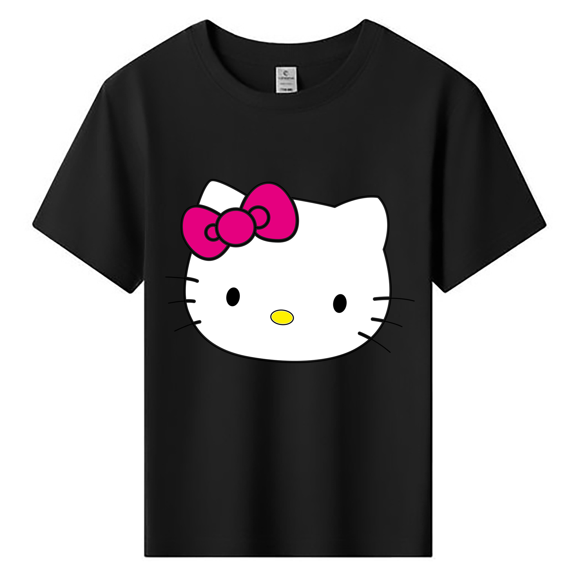 （画像用） Hello Kitty ハローキティ 綿100％キッズTシャツ（フロントプリント）