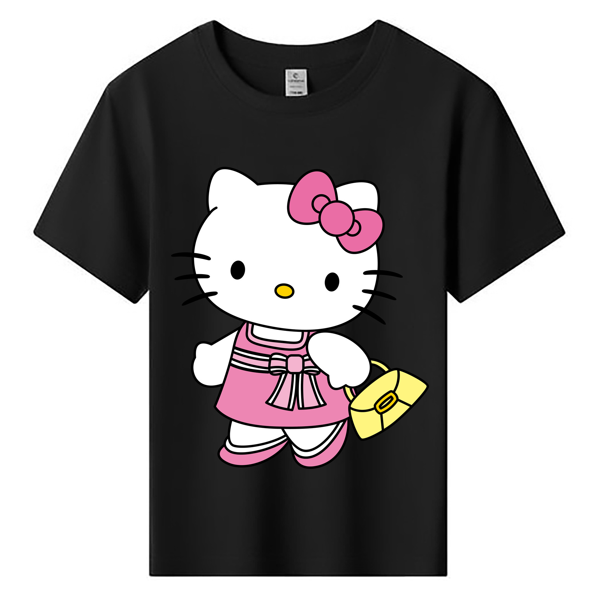 （画像用） Hello Kitty ハローキティ 綿100％キッズTシャツ（フロントプリント）