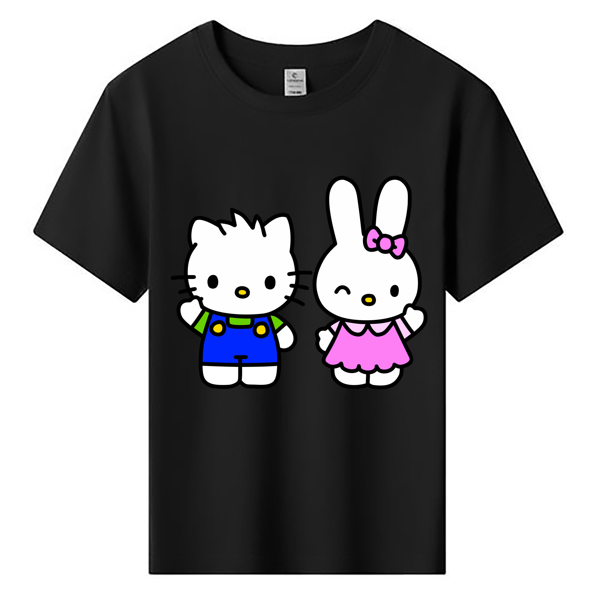 （画像用） Hello Kitty ハローキティ 綿100％キッズTシャツ（フロントプリント）