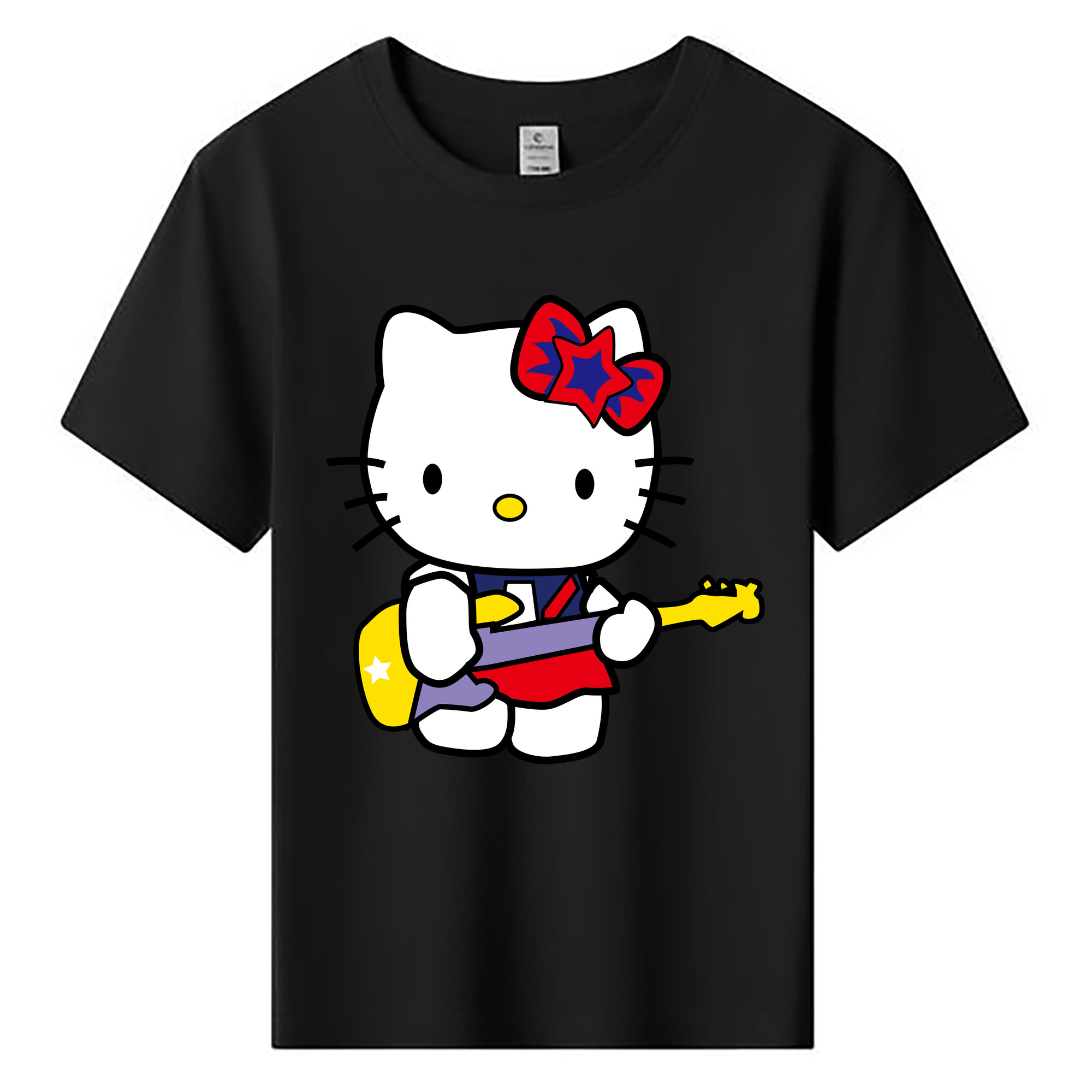 （画像用） Hello Kitty ハローキティ 綿100％キッズTシャツ（フロントプリント）