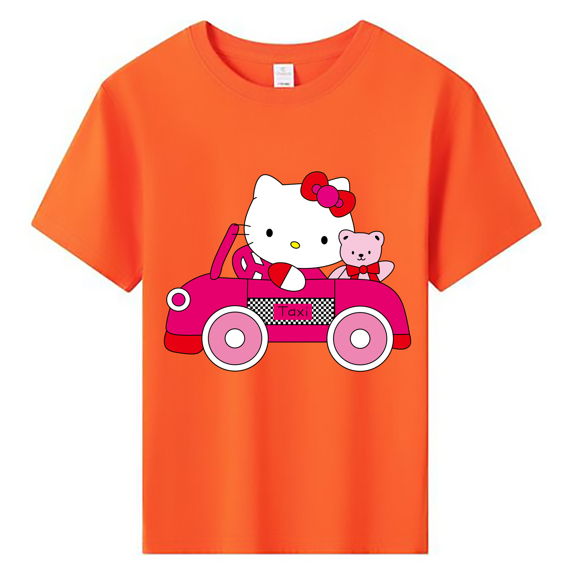 （画像用） Hello Kitty ハローキティ 綿100％キッズTシャツ（フロントプリント）