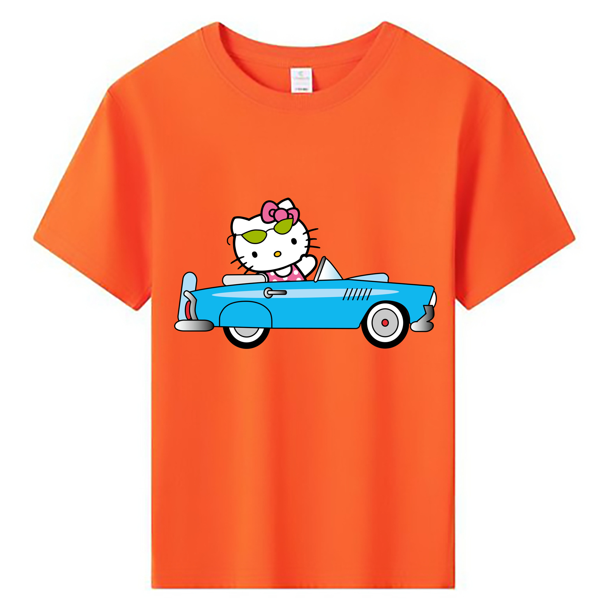 （画像用） Hello Kitty ハローキティ 綿100％キッズTシャツ（フロントプリント）