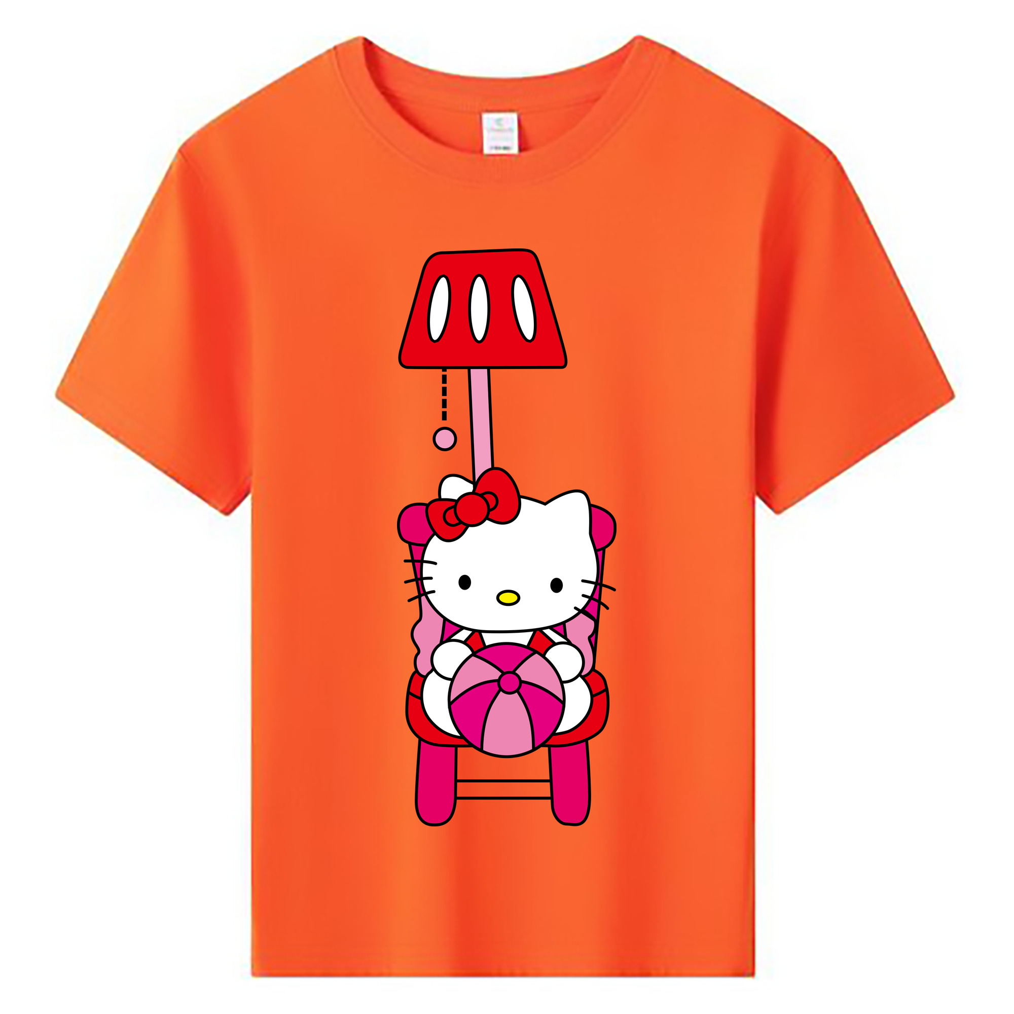 （画像用） Hello Kitty ハローキティ 綿100％キッズTシャツ（フロントプリント）