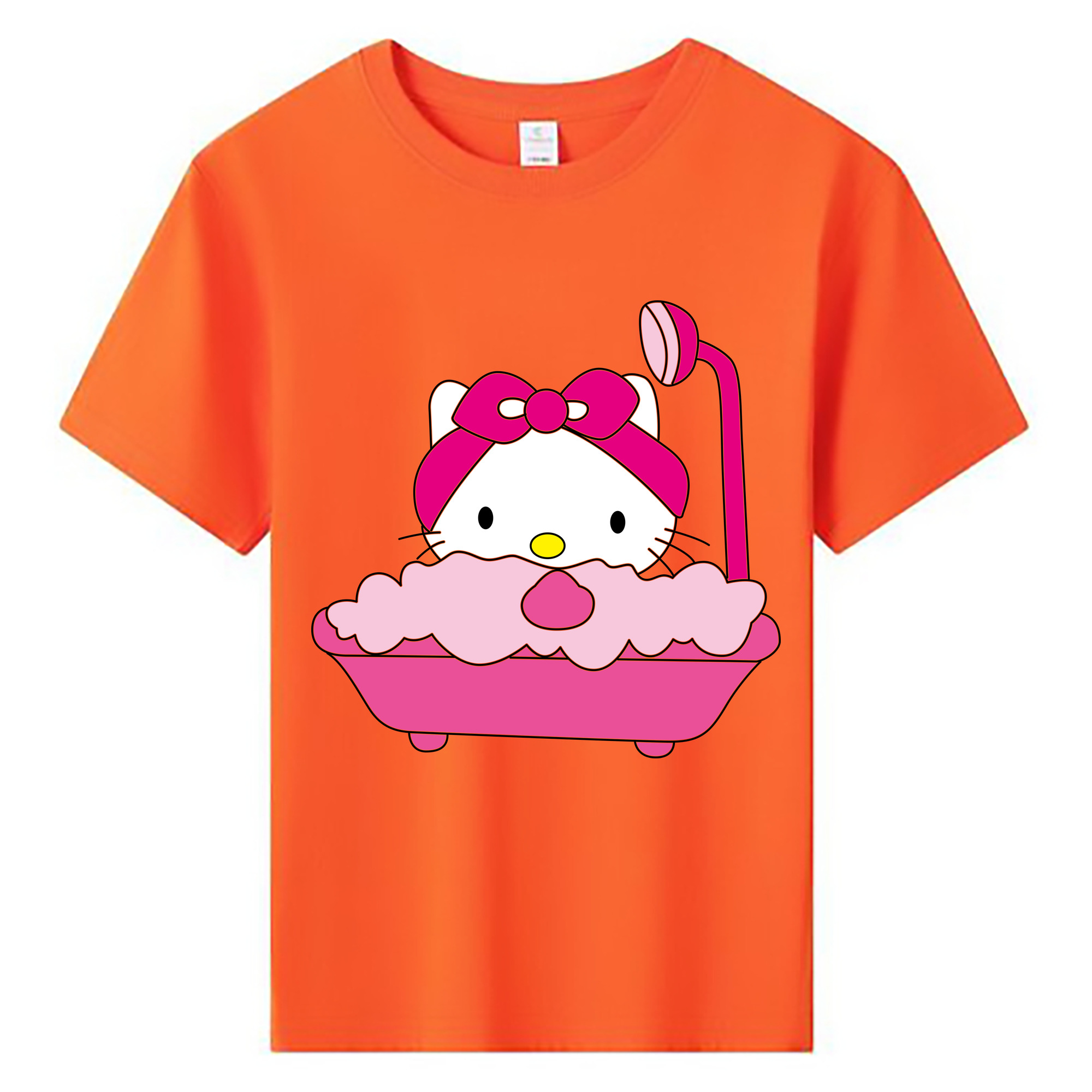 （画像用） Hello Kitty ハローキティ 綿100％キッズTシャツ（フロントプリント）