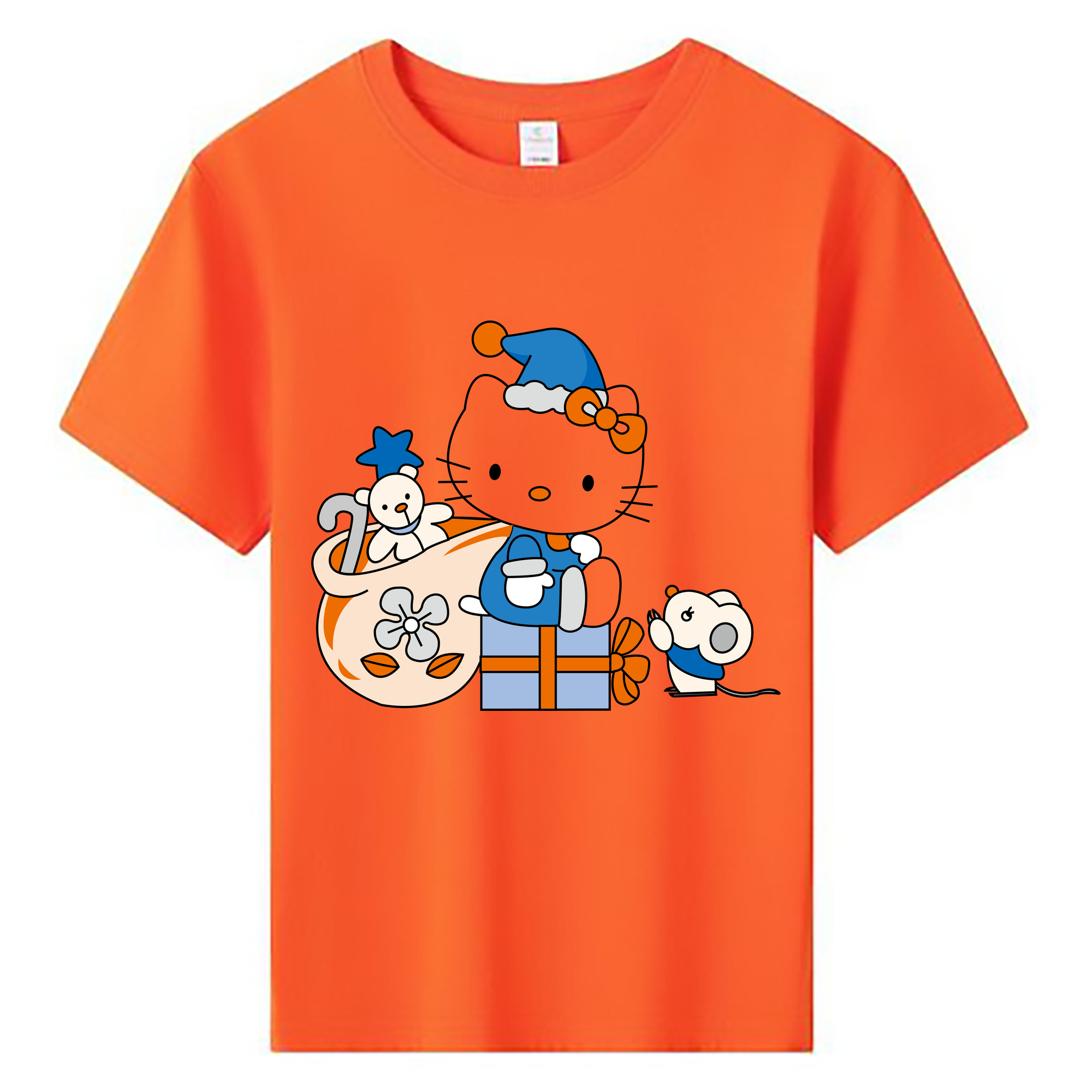 （画像用） Hello Kitty ハローキティ 綿100％キッズTシャツ（フロントプリント）
