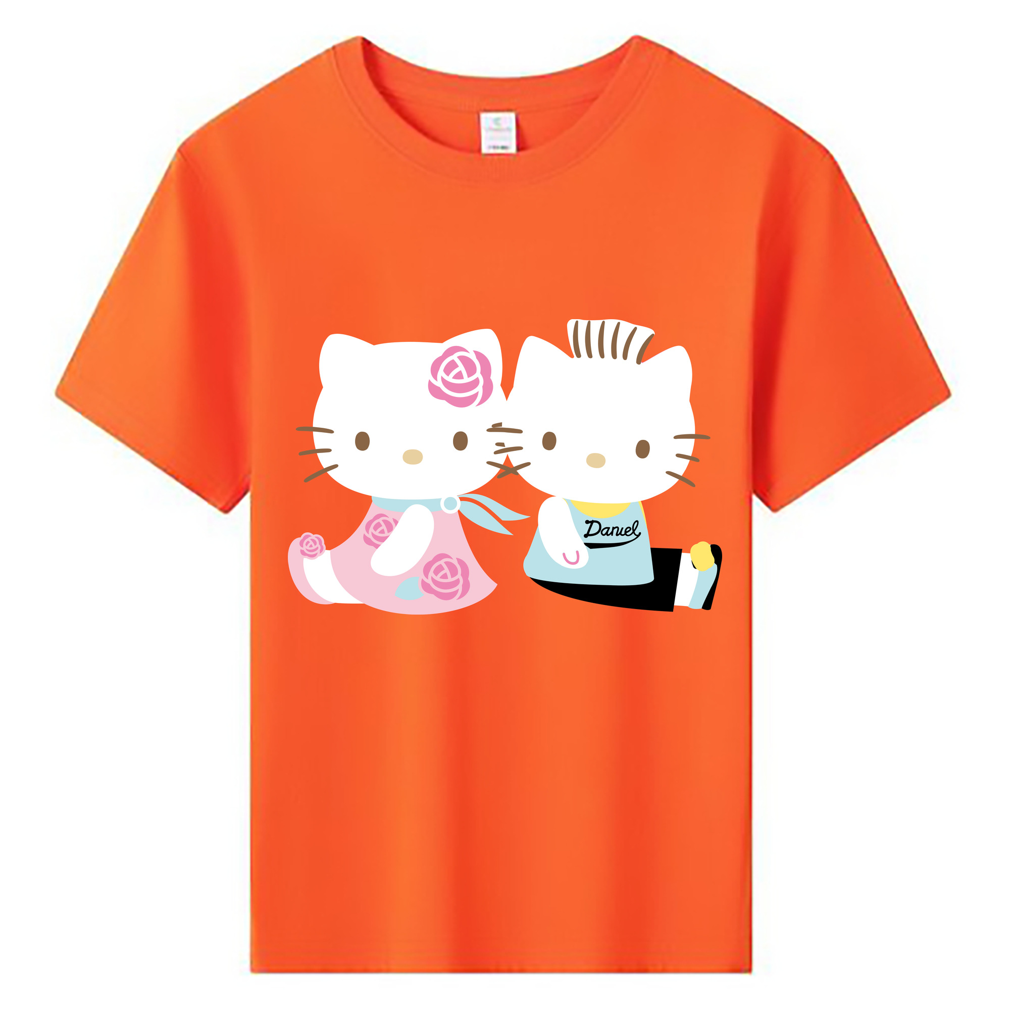 （画像用） Hello Kitty ハローキティ 綿100％キッズTシャツ（フロントプリント）