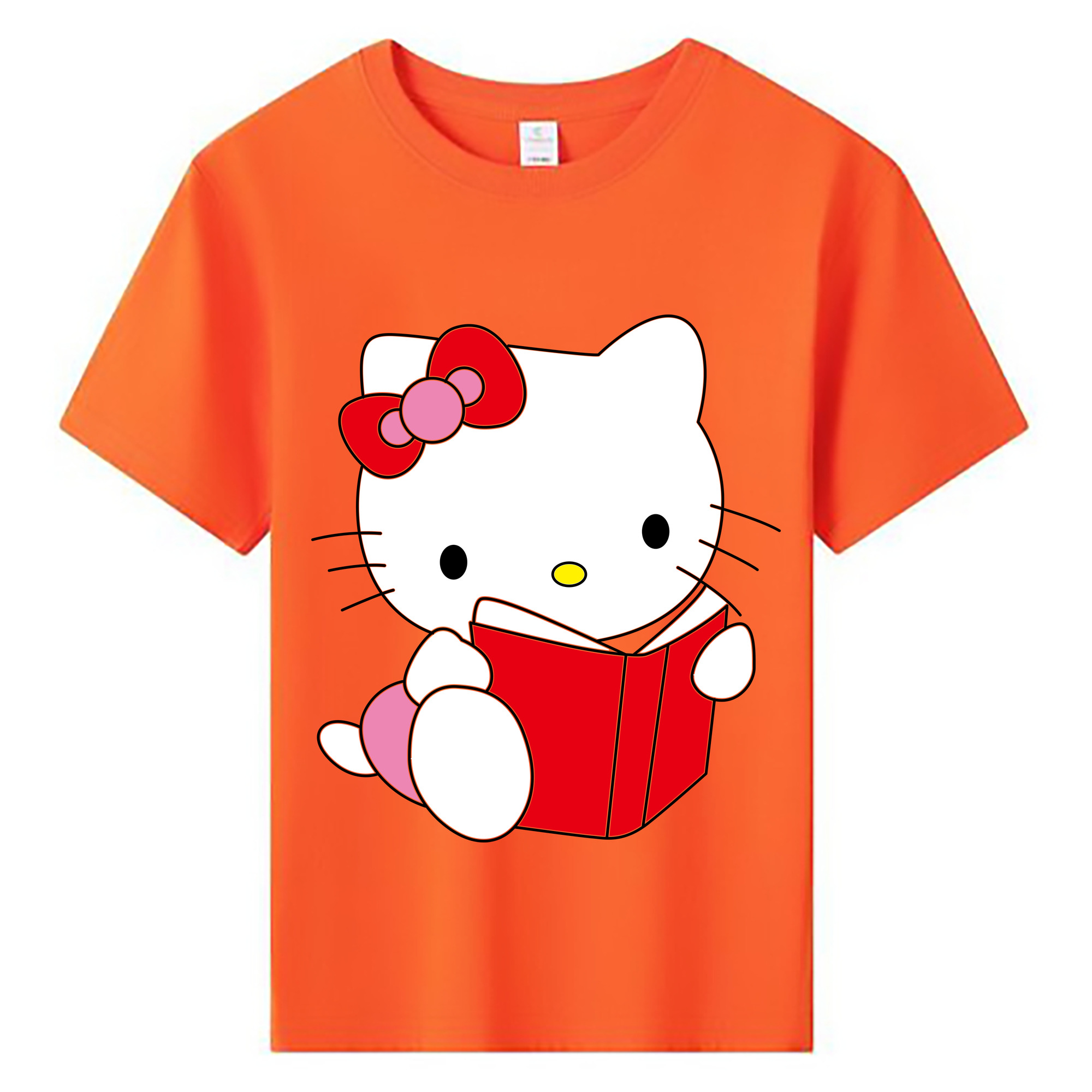 （画像用） Hello Kitty ハローキティ 綿100％キッズTシャツ（フロントプリント）