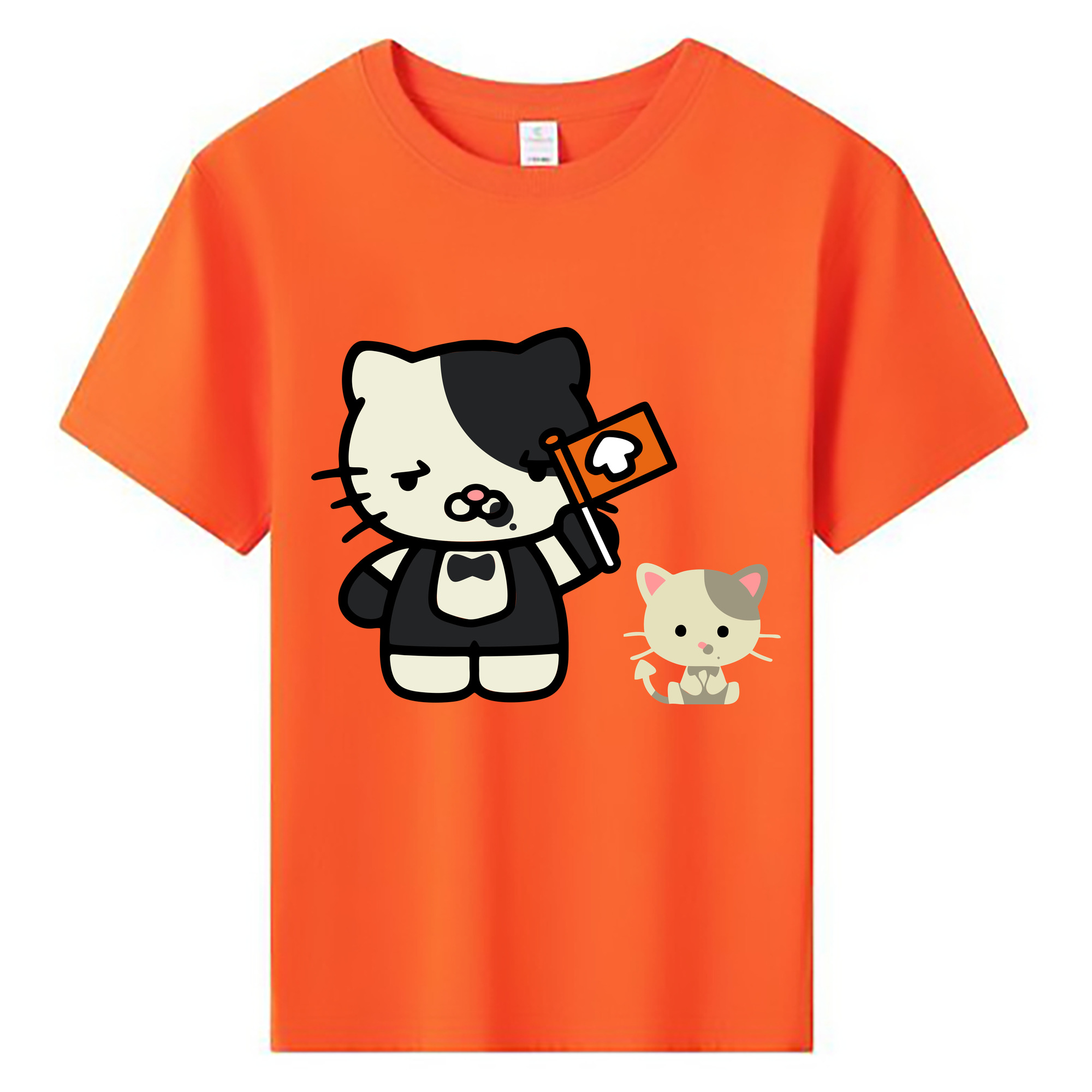 （画像用） Hello Kitty ハローキティ 綿100％キッズTシャツ（フロントプリント）