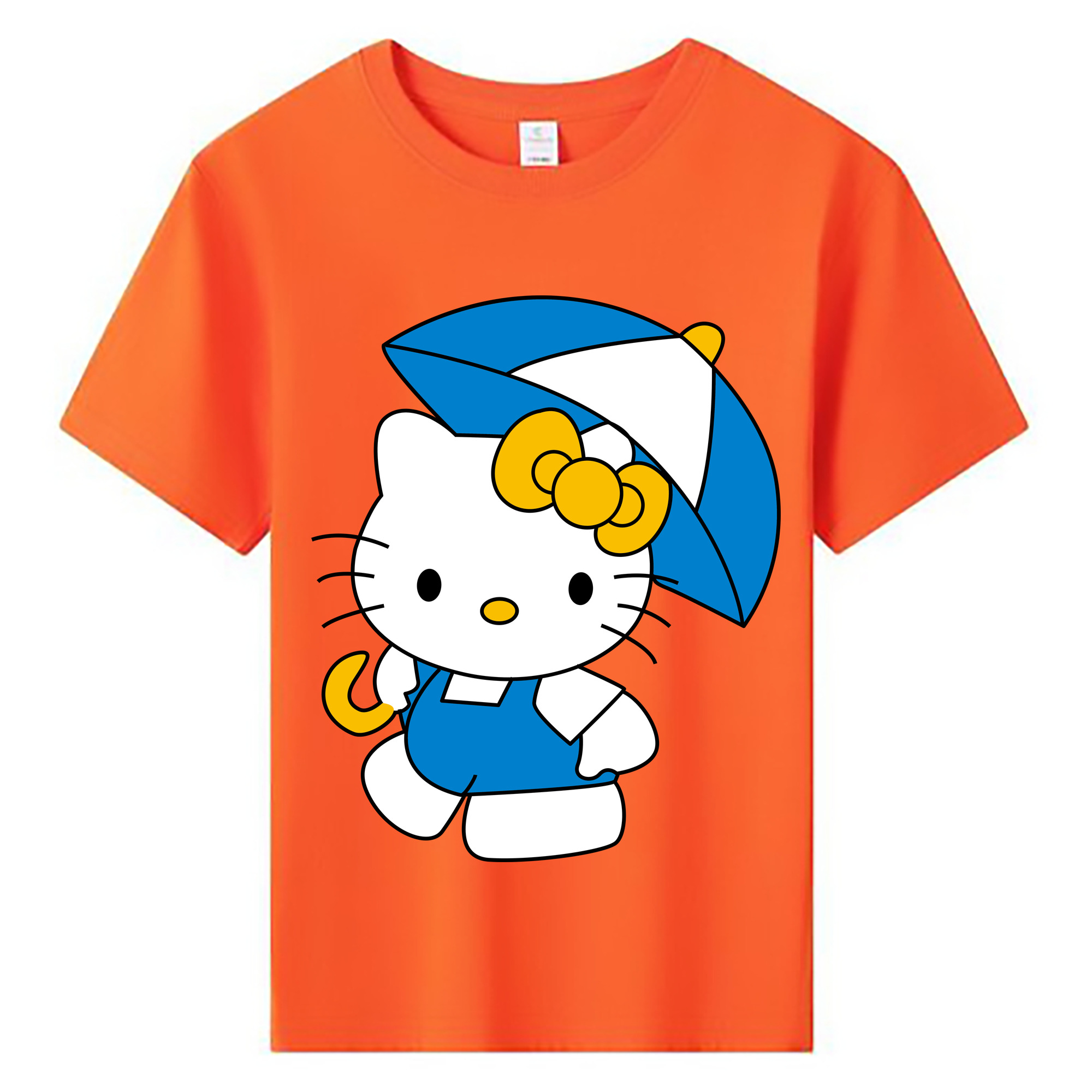 （画像用） Hello Kitty ハローキティ 綿100％キッズTシャツ（フロントプリント）