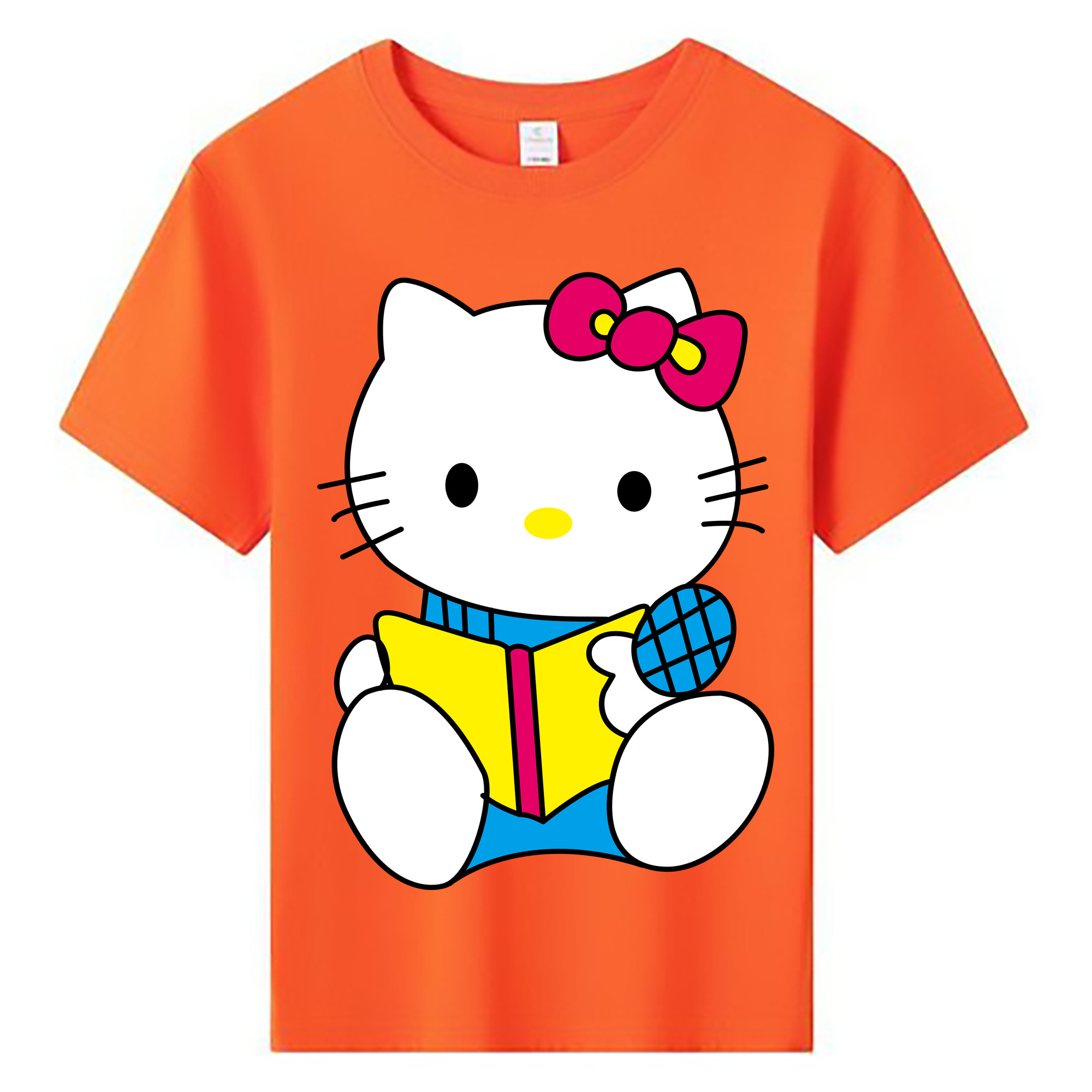 （画像用） Hello Kitty ハローキティ 綿100％キッズTシャツ（フロントプリント）