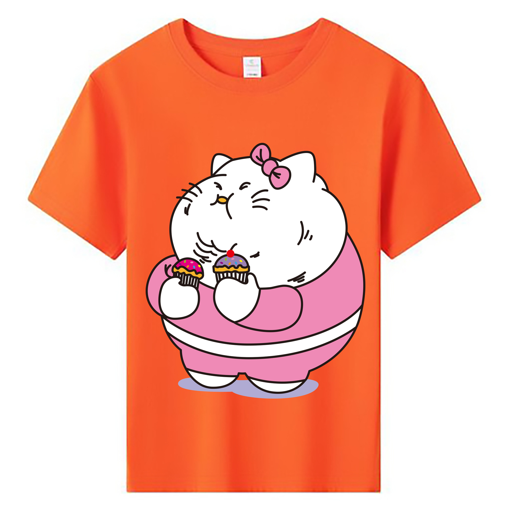 （画像用） Hello Kitty ハローキティ 綿100％キッズTシャツ（フロントプリント）