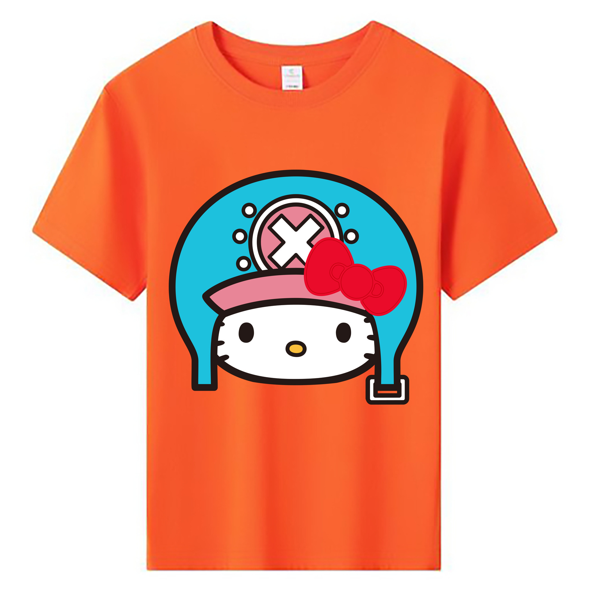 （画像用） Hello Kitty ハローキティ 綿100％キッズTシャツ（フロントプリント）