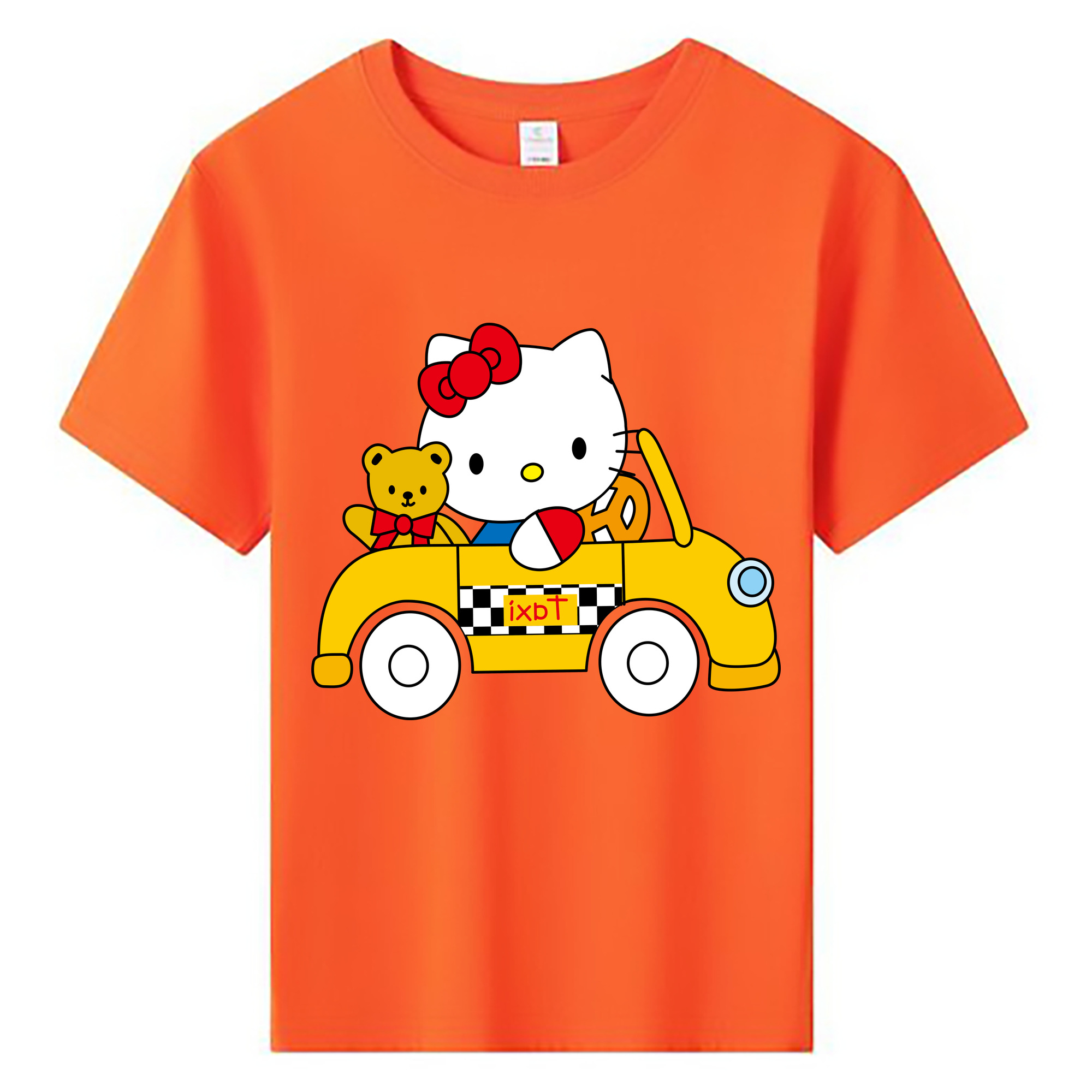 （画像用） Hello Kitty ハローキティ 綿100％キッズTシャツ（フロントプリント）