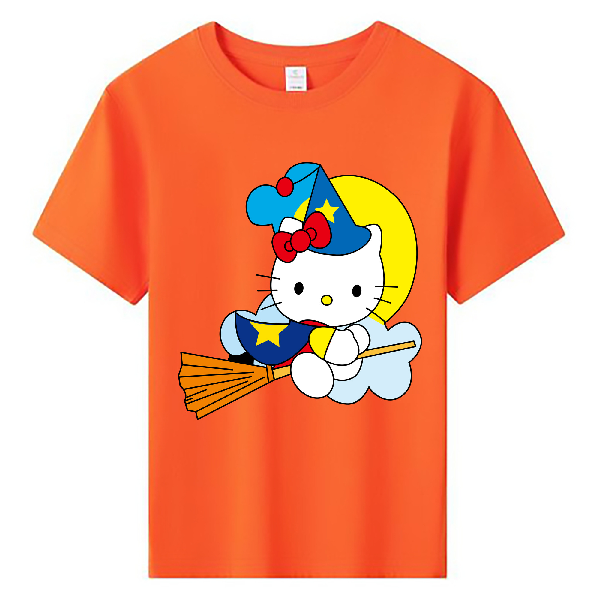 （画像用） Hello Kitty ハローキティ 綿100％キッズTシャツ（フロントプリント）