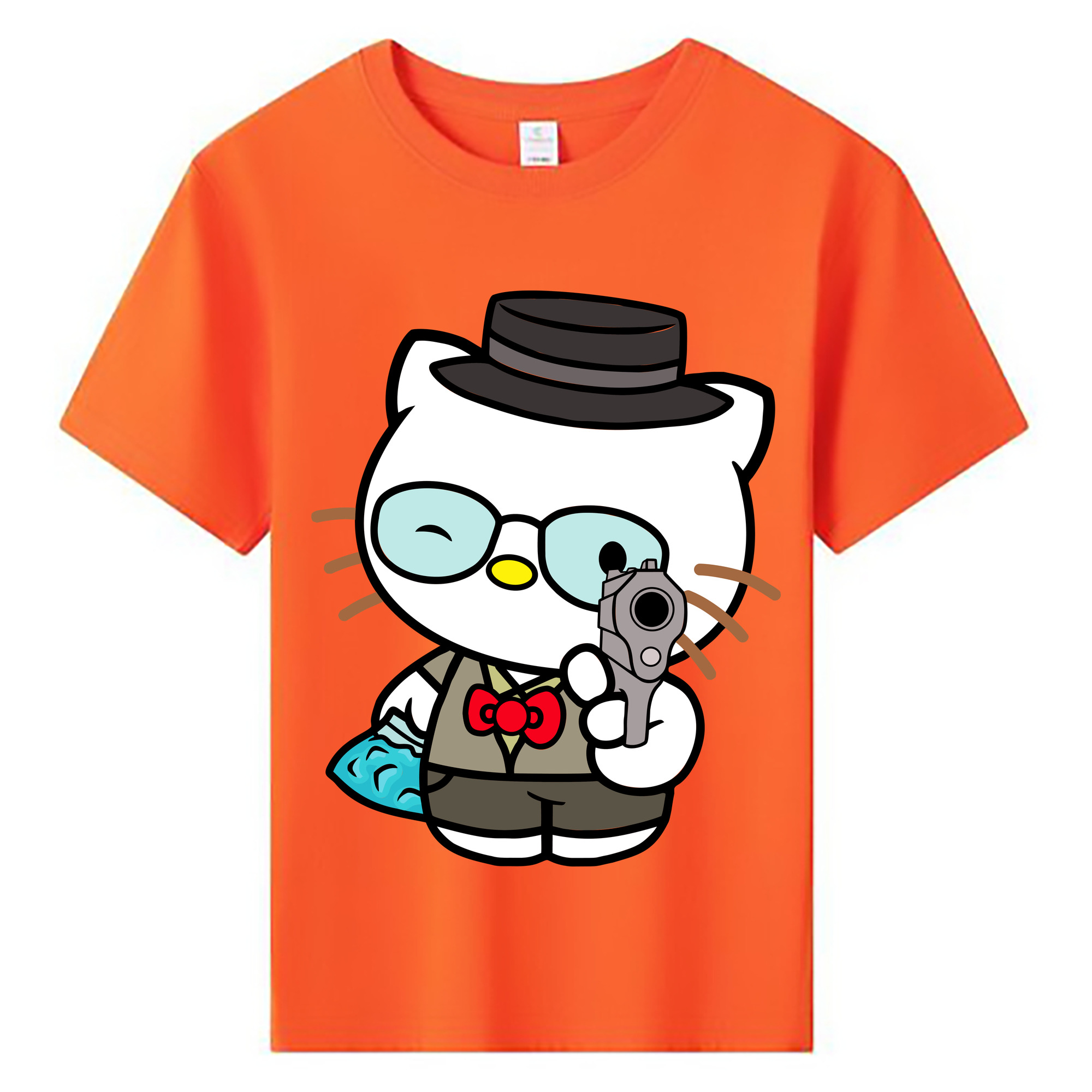 （画像用） Hello Kitty ハローキティ 綿100％キッズTシャツ（フロントプリント）