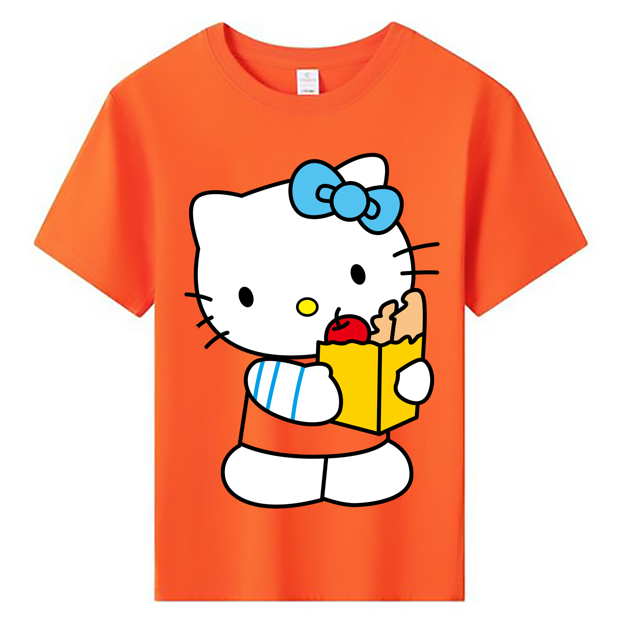 （画像用） Hello Kitty ハローキティ 綿100％キッズTシャツ（フロントプリント）