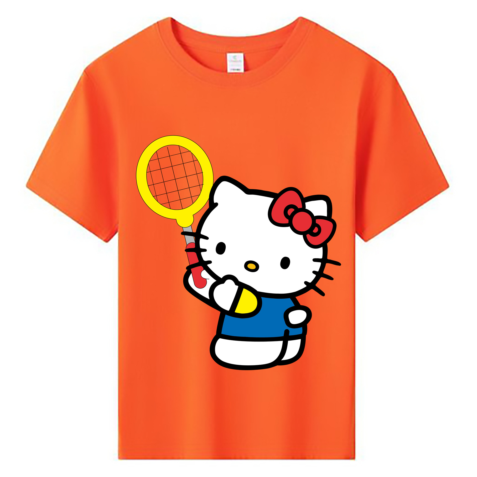 （画像用） Hello Kitty ハローキティ 綿100％キッズTシャツ（フロントプリント）