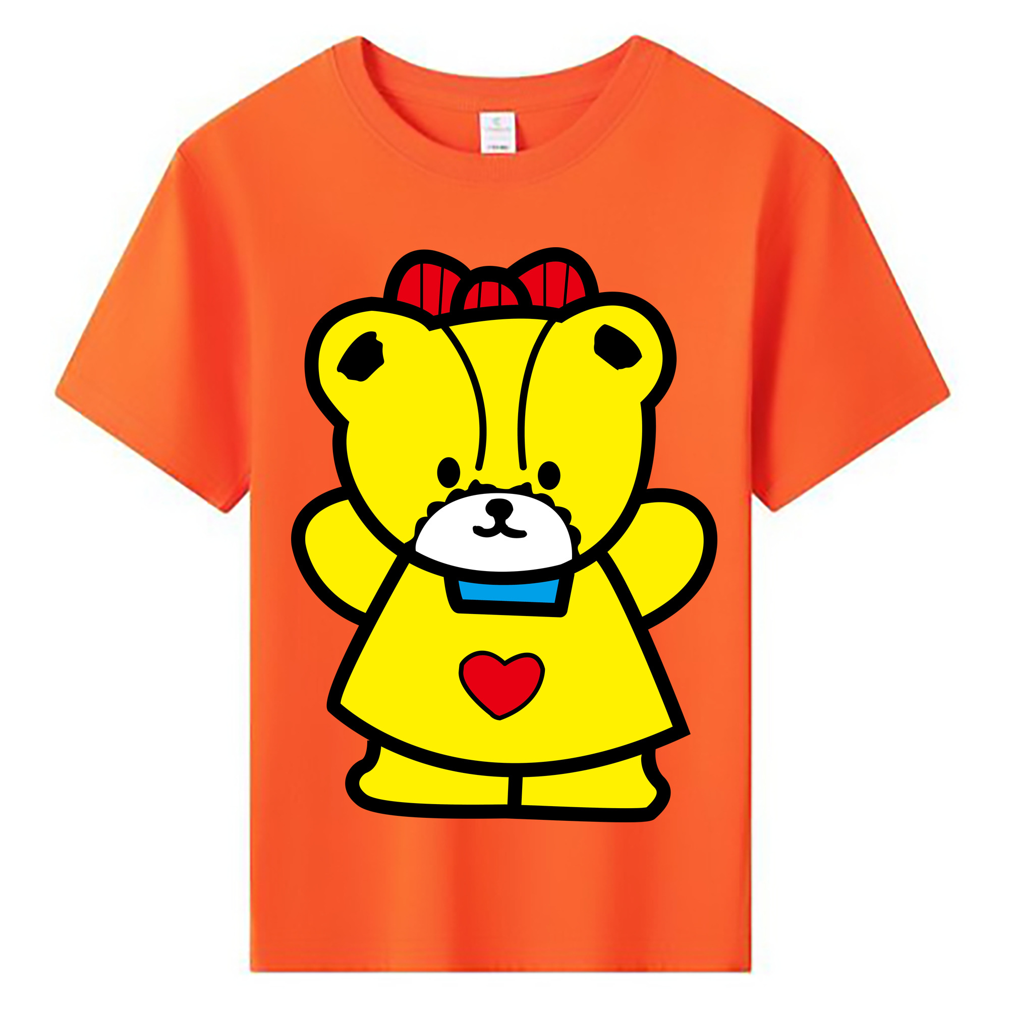 （画像用） Hello Kitty ハローキティ 綿100％キッズTシャツ（フロントプリント）