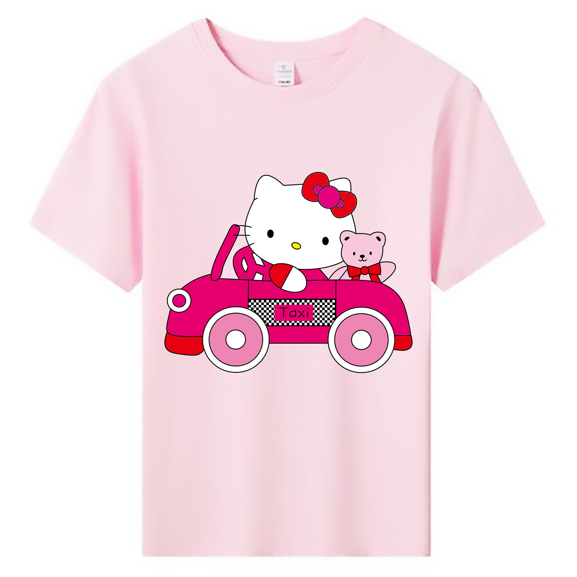 （画像用） Hello Kitty ハローキティ 綿100％キッズTシャツ（フロントプリント）