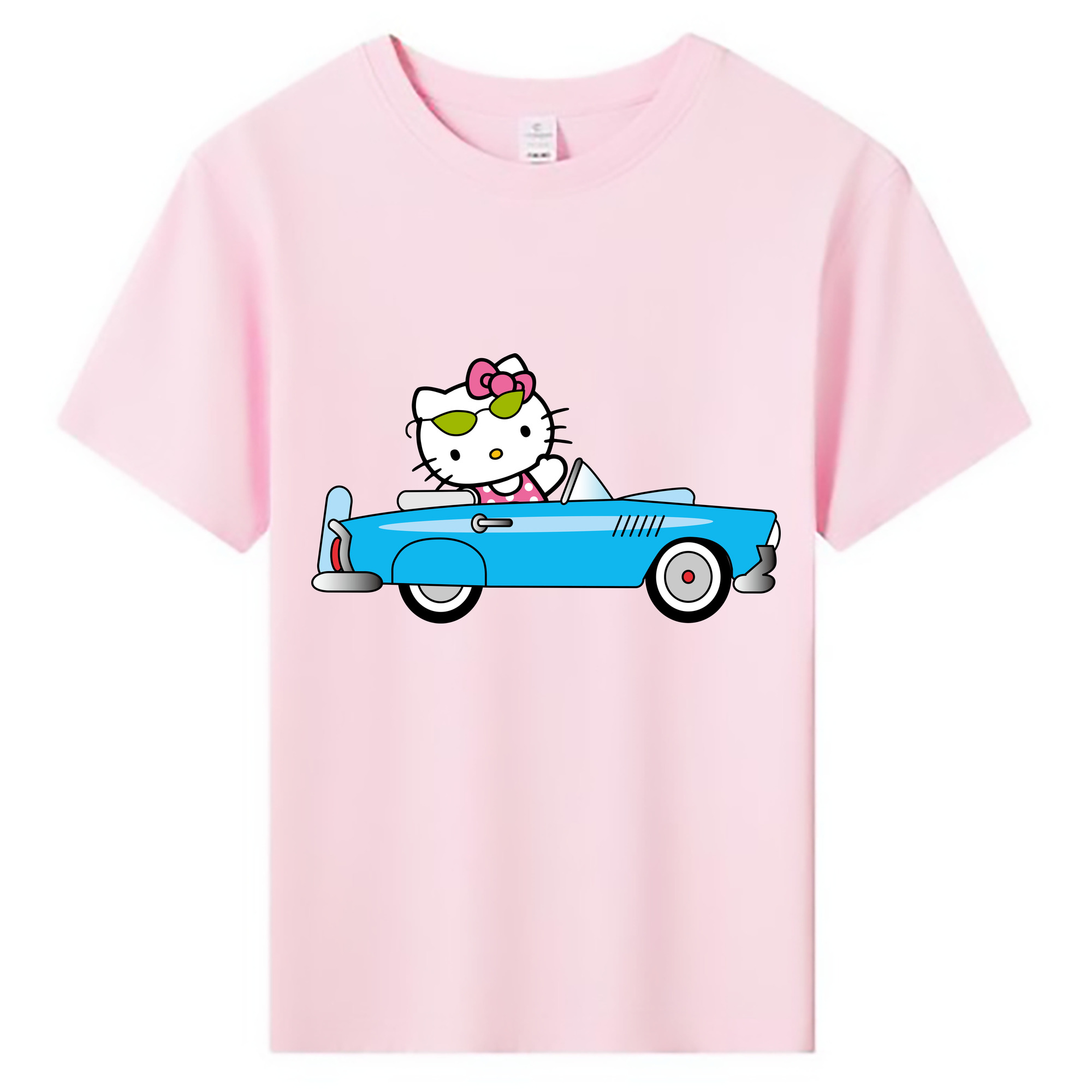 （画像用） Hello Kitty ハローキティ 綿100％キッズTシャツ（フロントプリント）