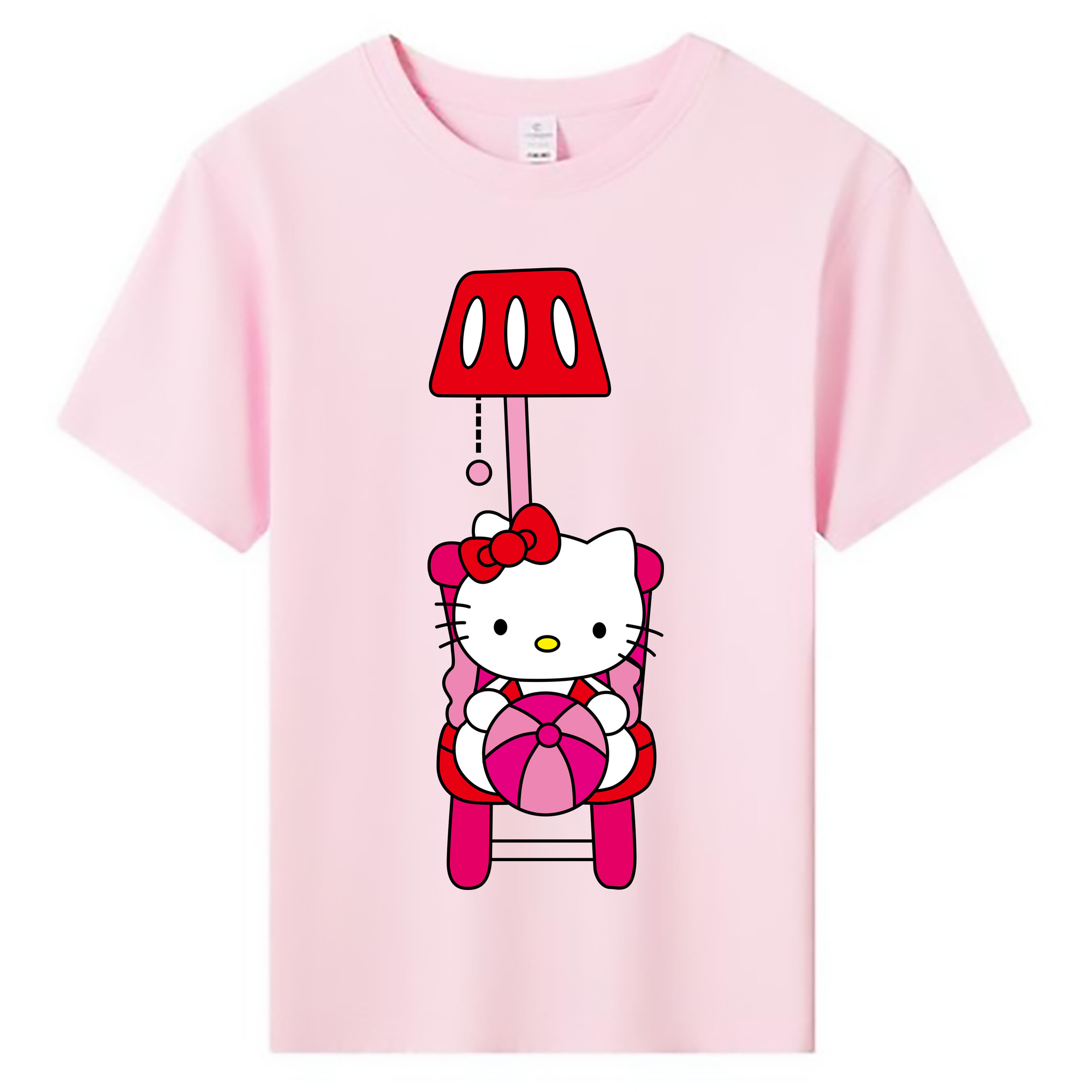 （画像用） Hello Kitty ハローキティ 綿100％キッズTシャツ（フロントプリント）